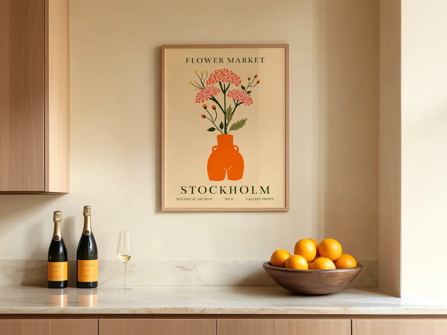 Flower Market Stockholm Plakat