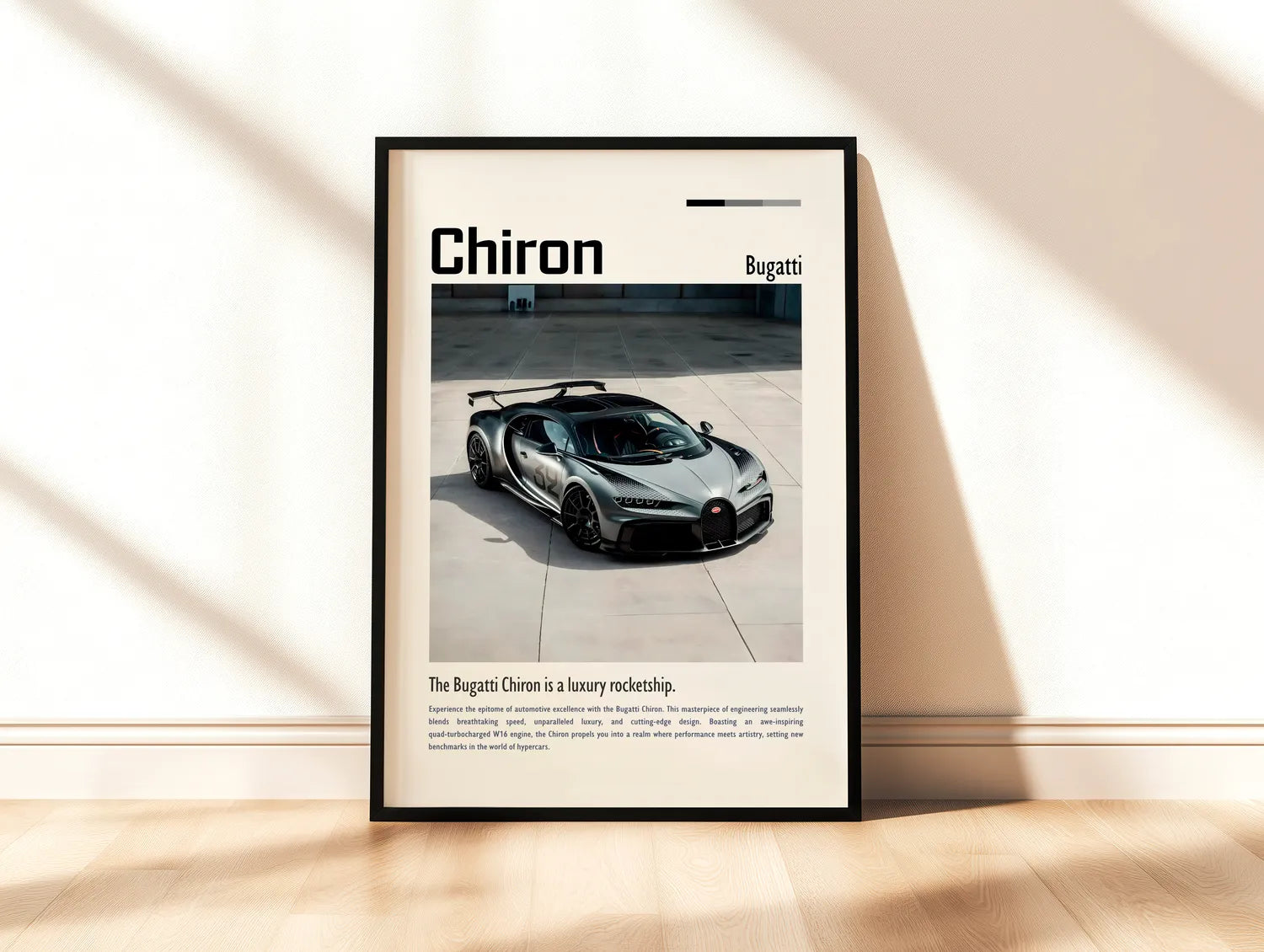 Bugatti Chiron 2 Plakat