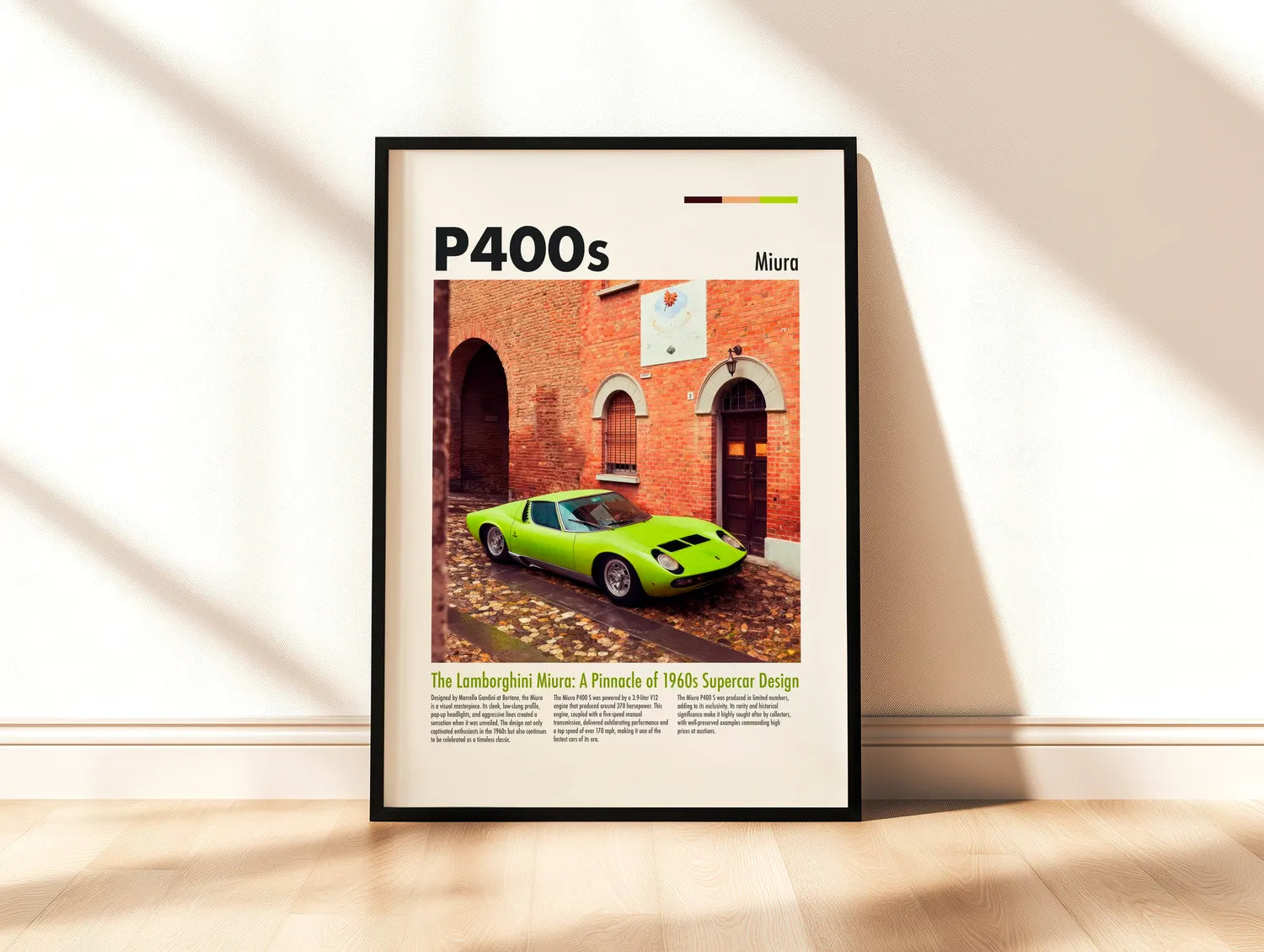 Lamborghini Miura Plakat