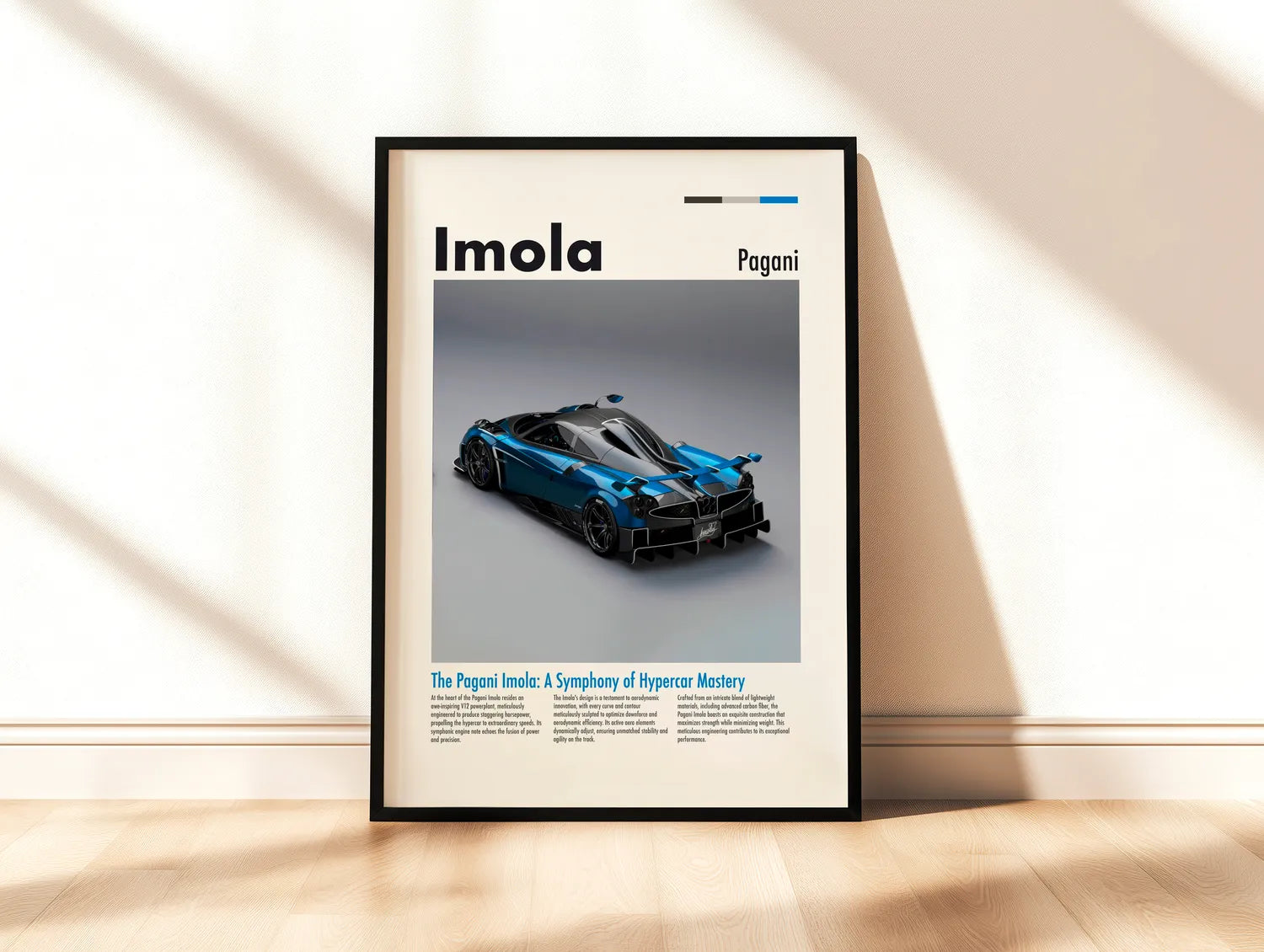 Pagani Imola Plakat