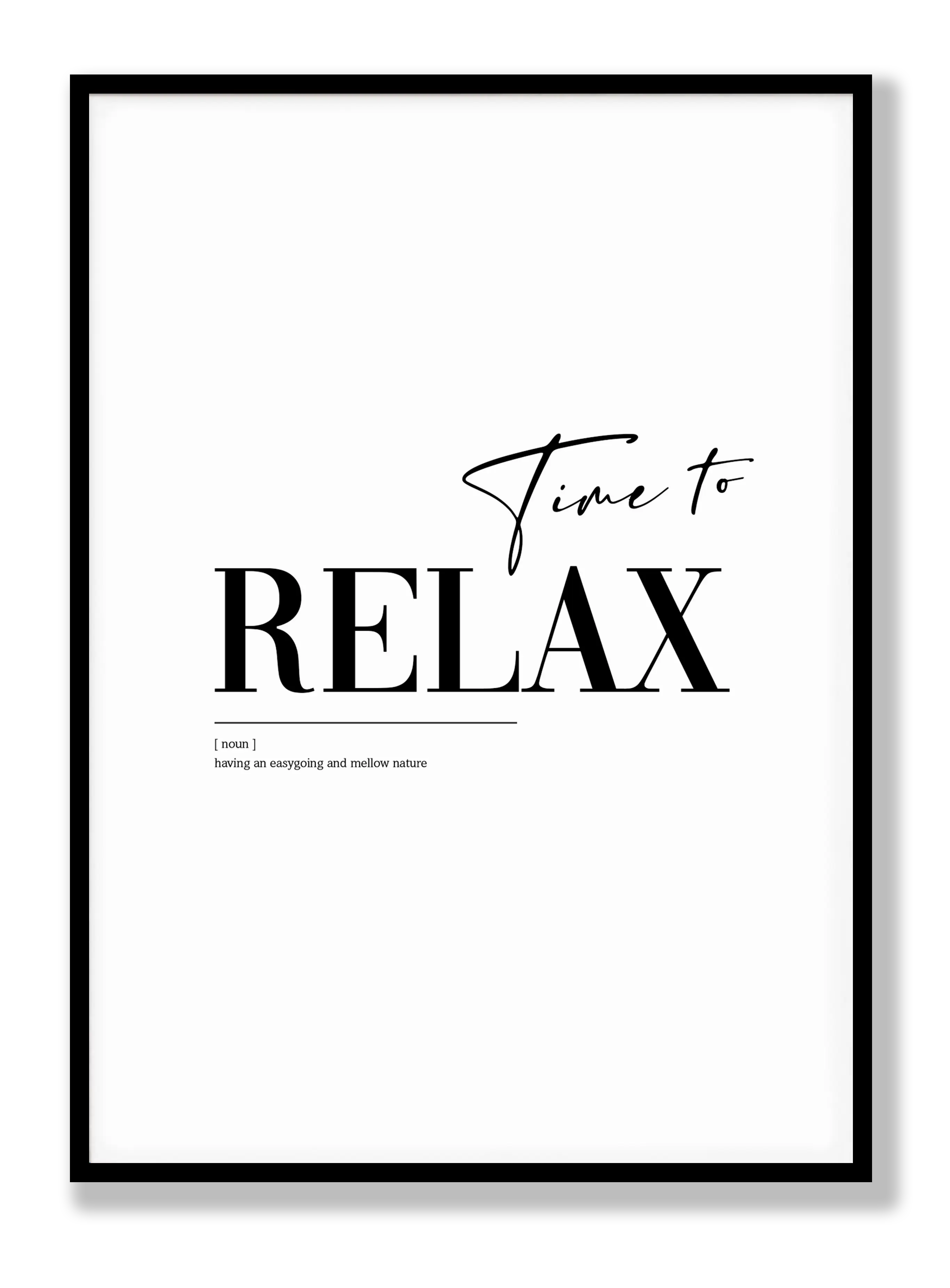 Time to relax Plakat
