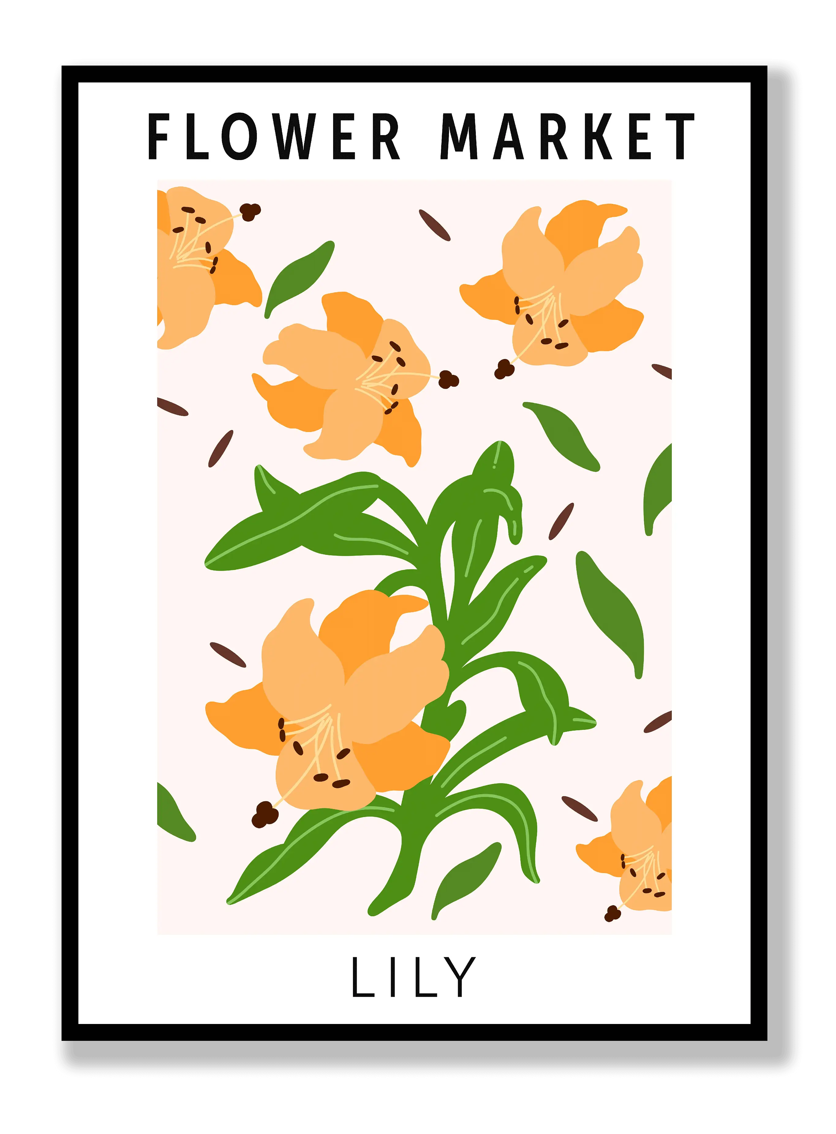 Blumenmarktlilie Poster