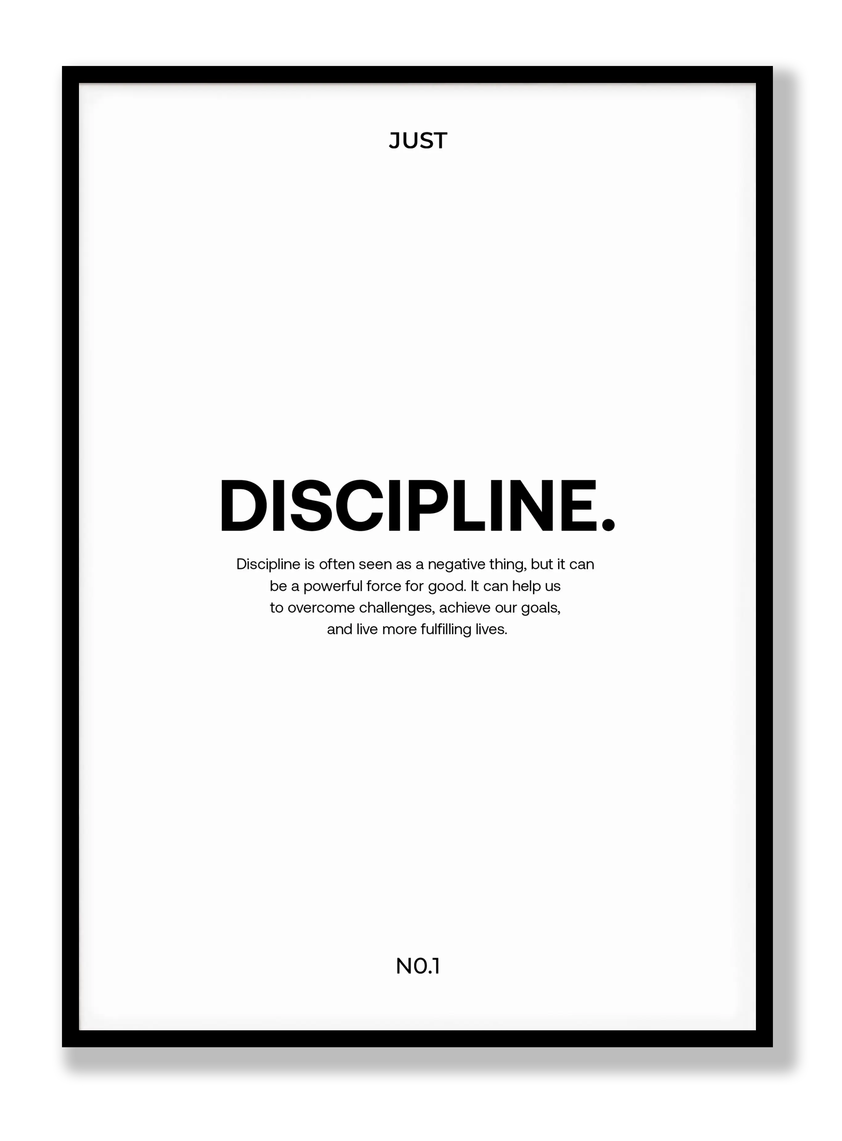 Discipline Plakat