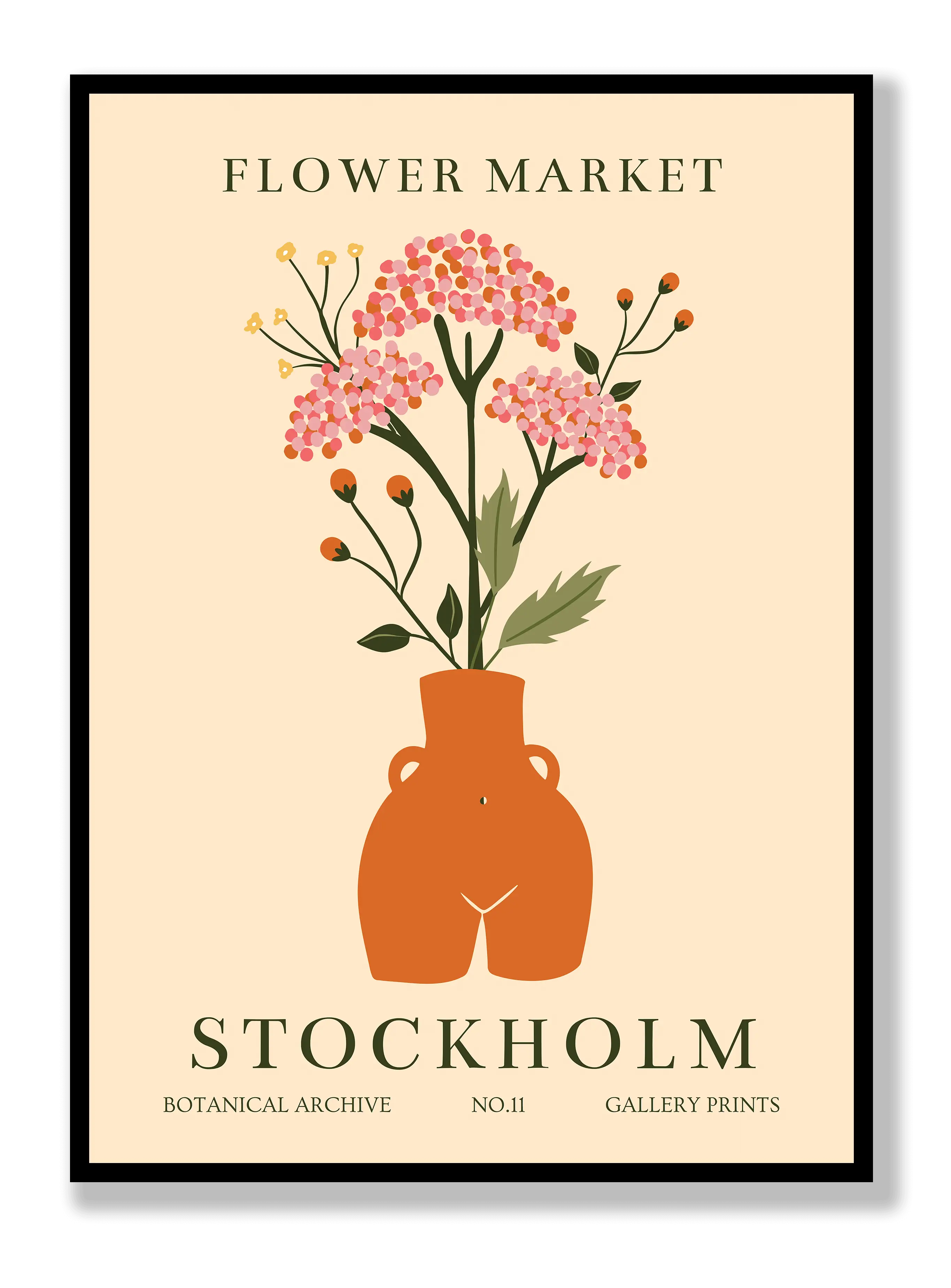 Flower Market Stockholm Plakat