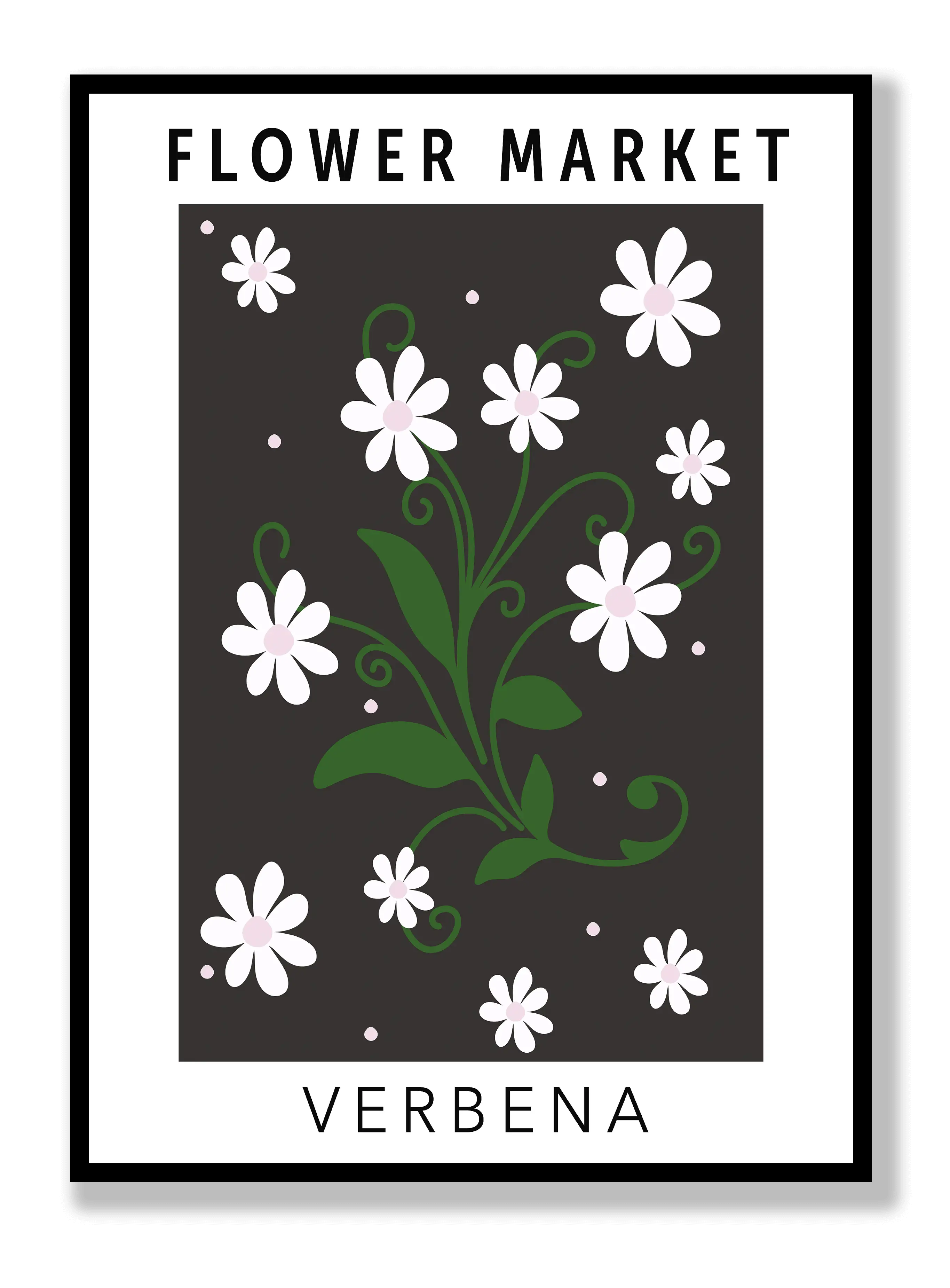 Flower Market Verbena Plakat