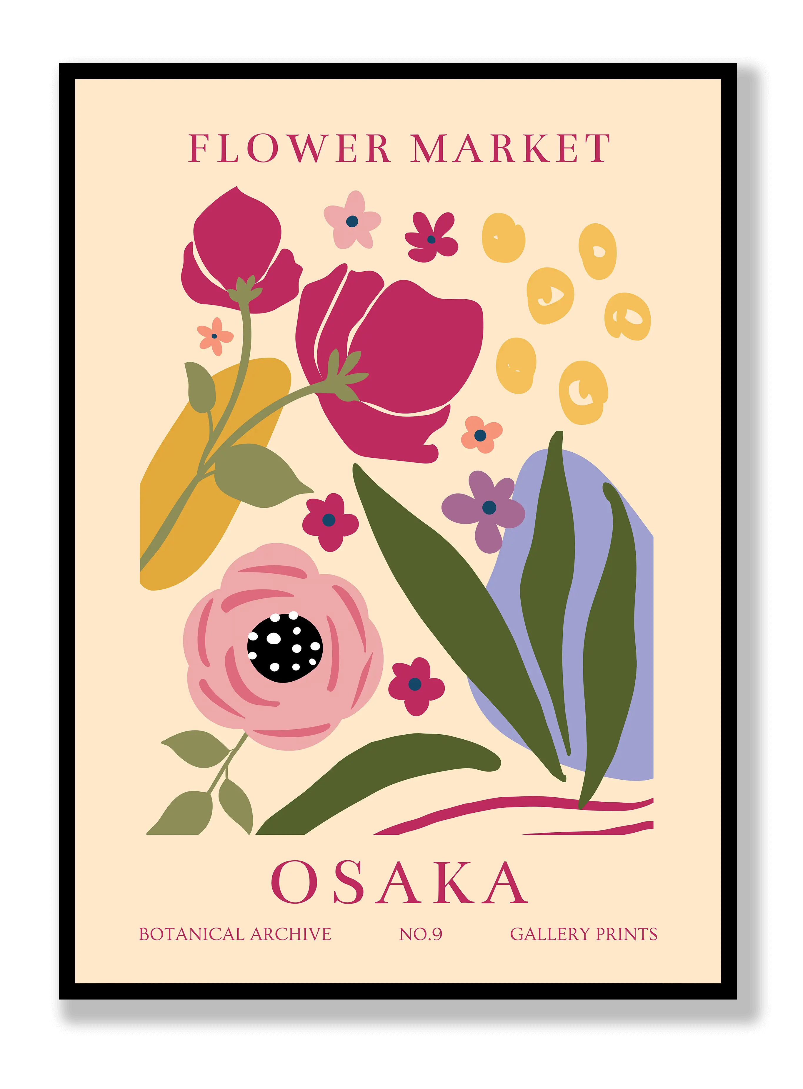 Blumenmarkt Osaka Poster