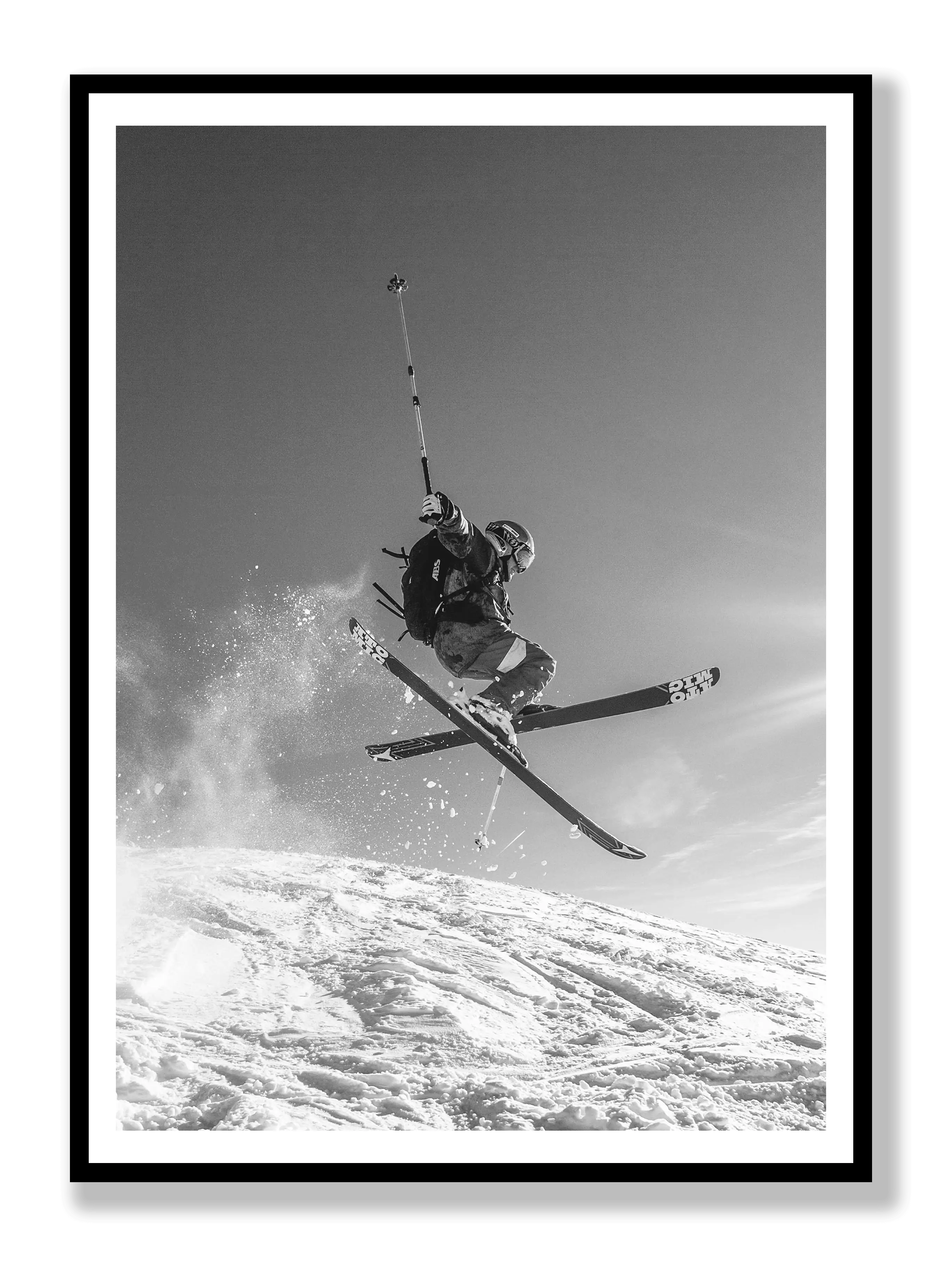 Skiing In The Snow Plakat