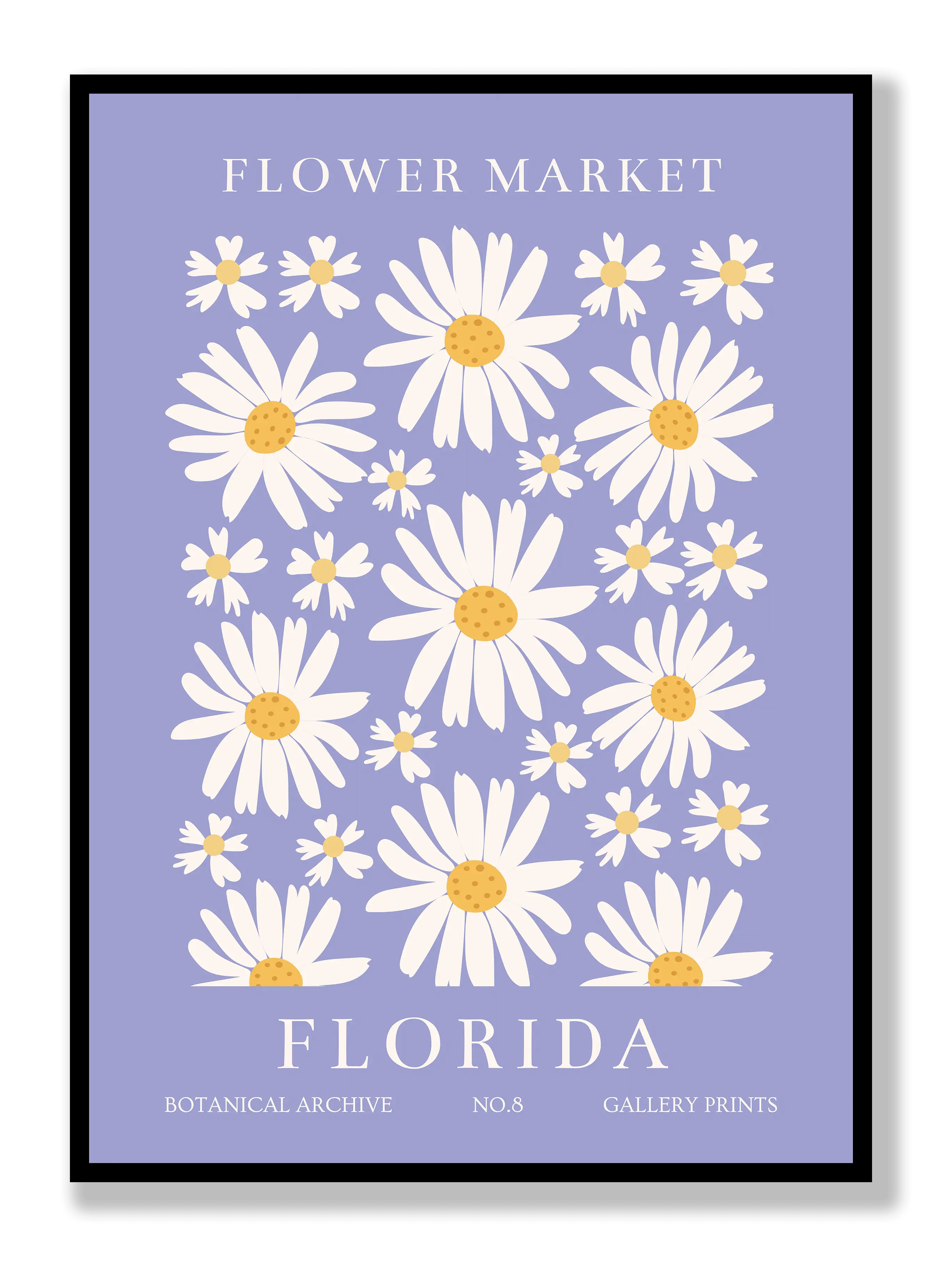 Blumenmarkt Florida Poster