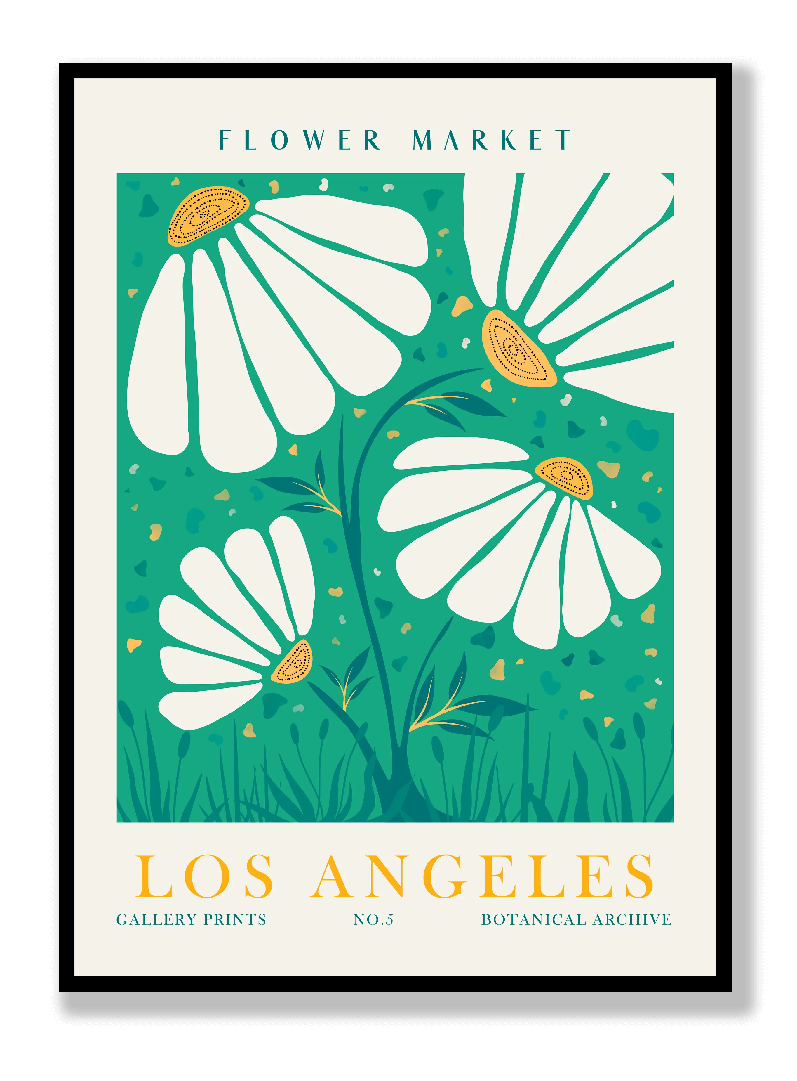 Blumenmarkt Los Angeles Poster
