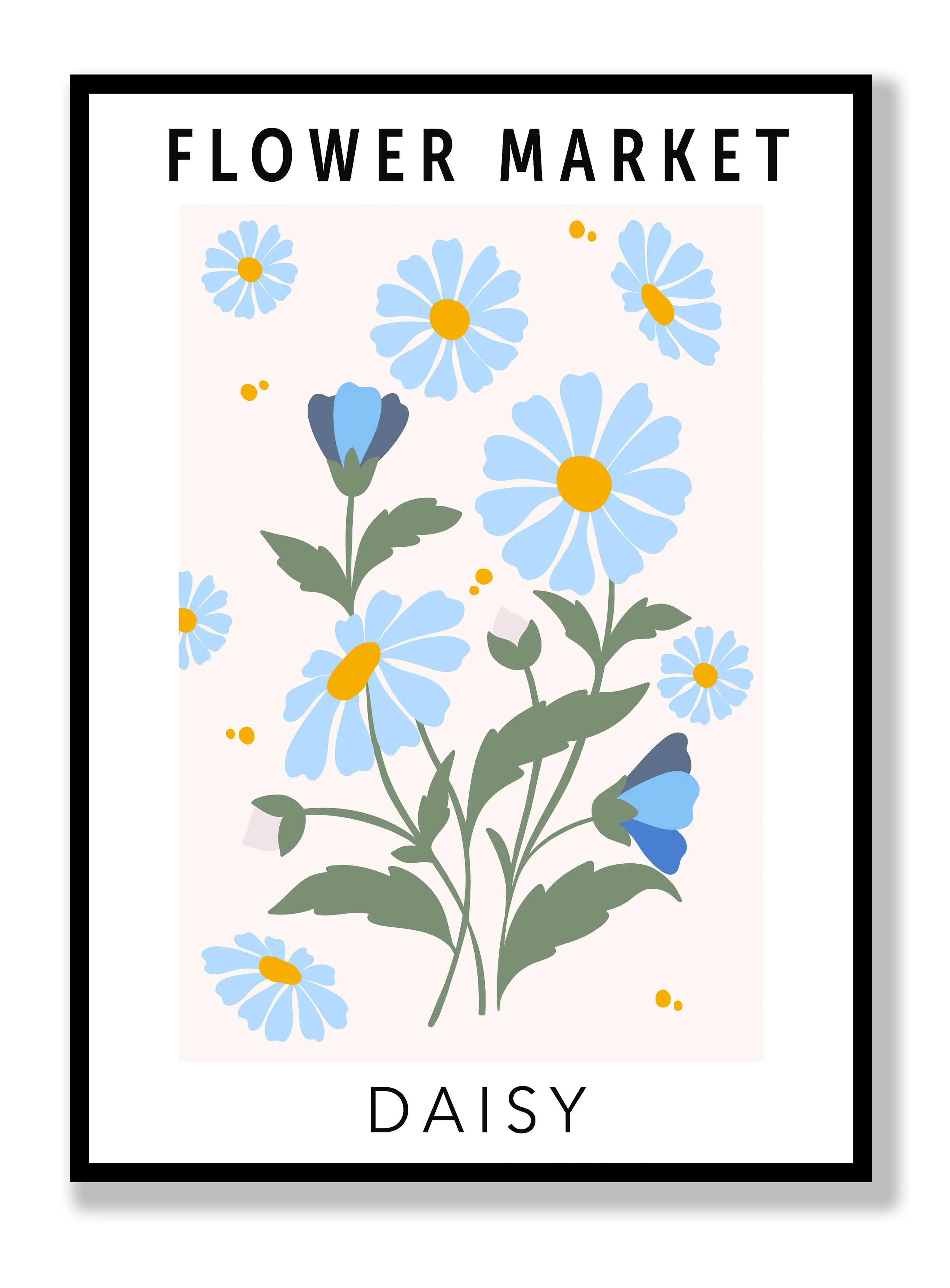 Blumenmarkt-Gänseblümchen Poster