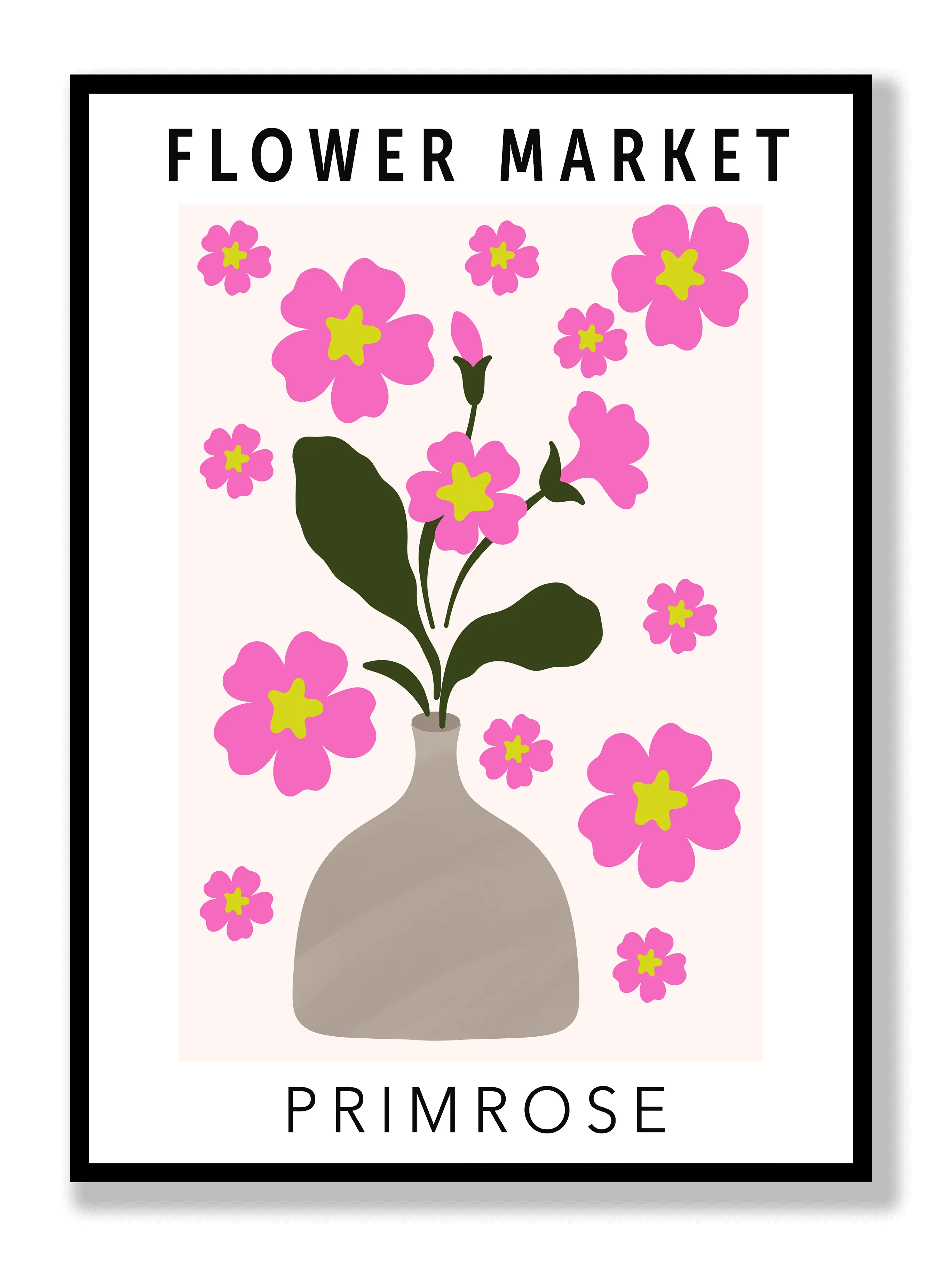 Flower Market Primrose Poster