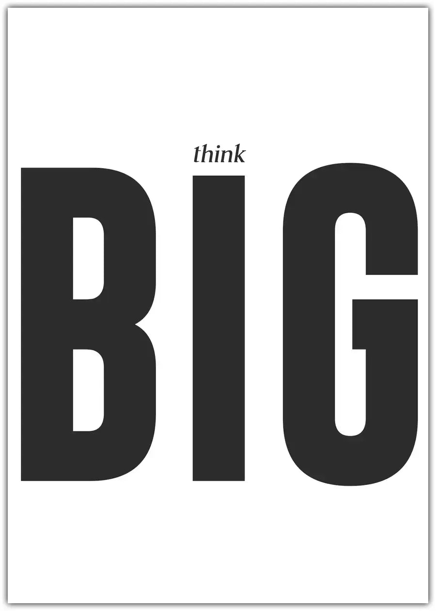 Think Big! Plakat