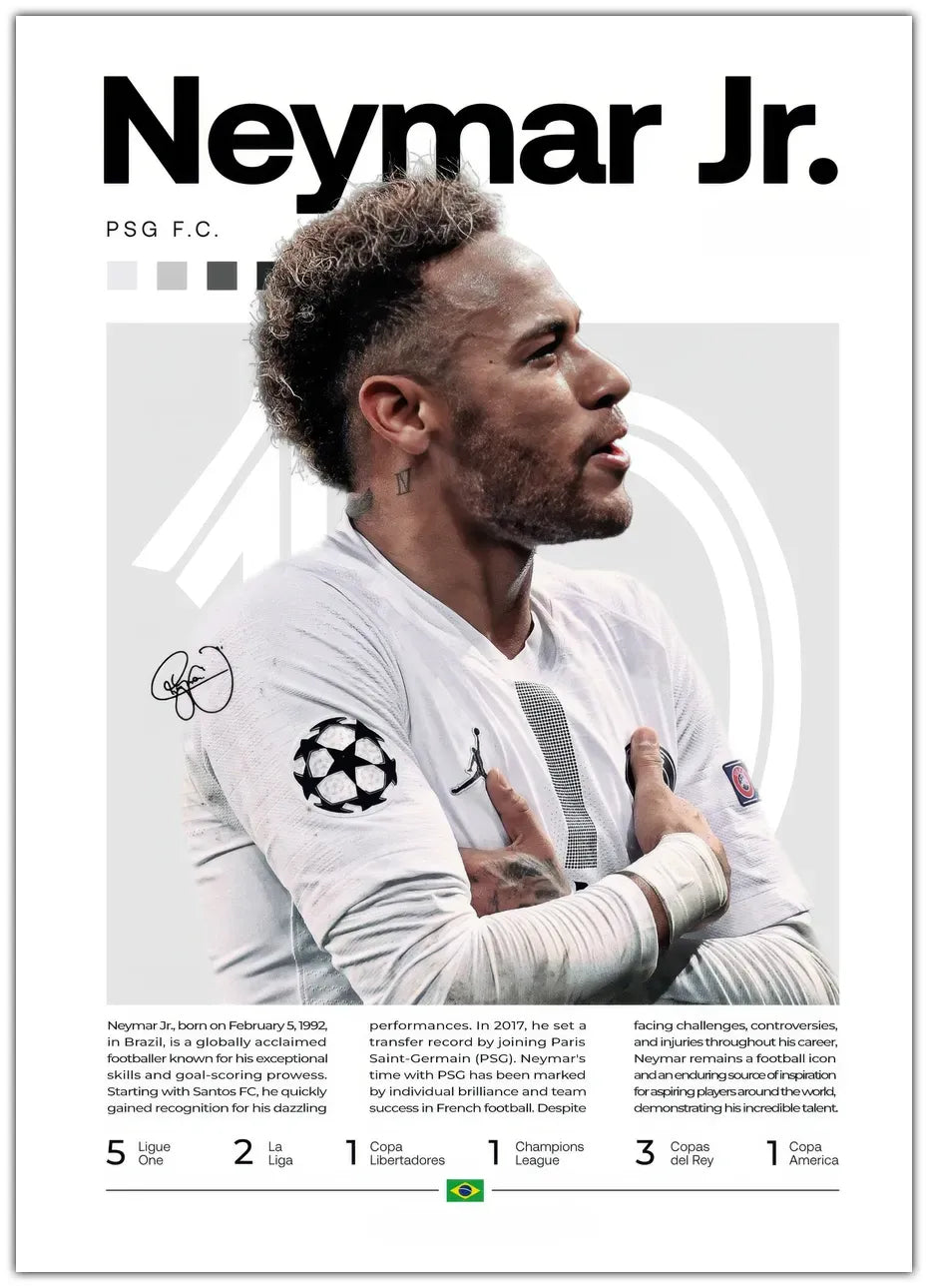 Neymar No. 5 Plakat