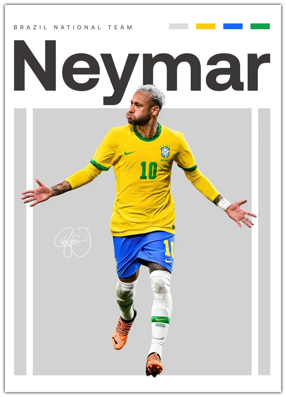 Neymar No. 4 Plakat