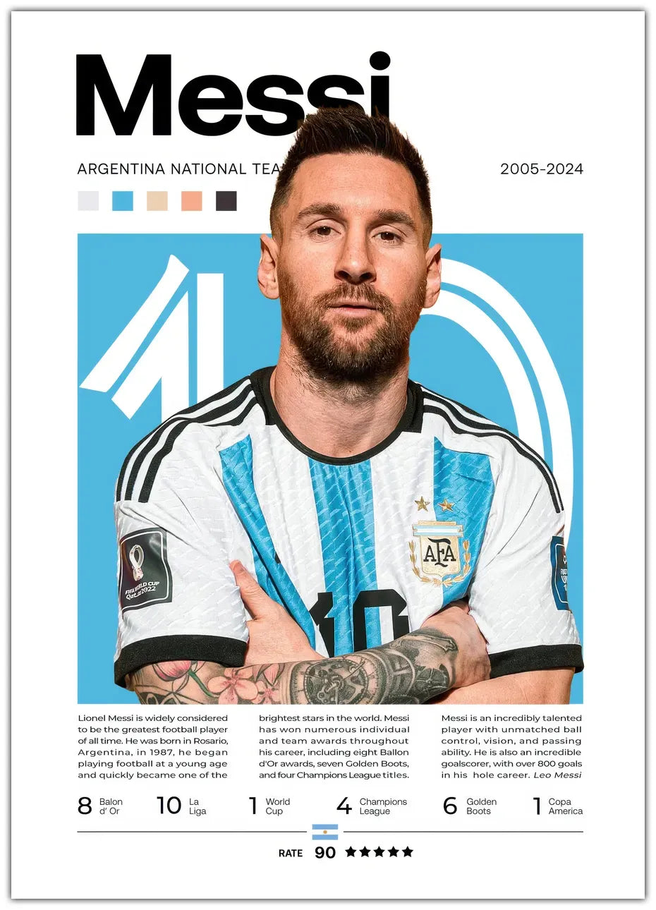 Lionel Messi No. 3 Plakat
