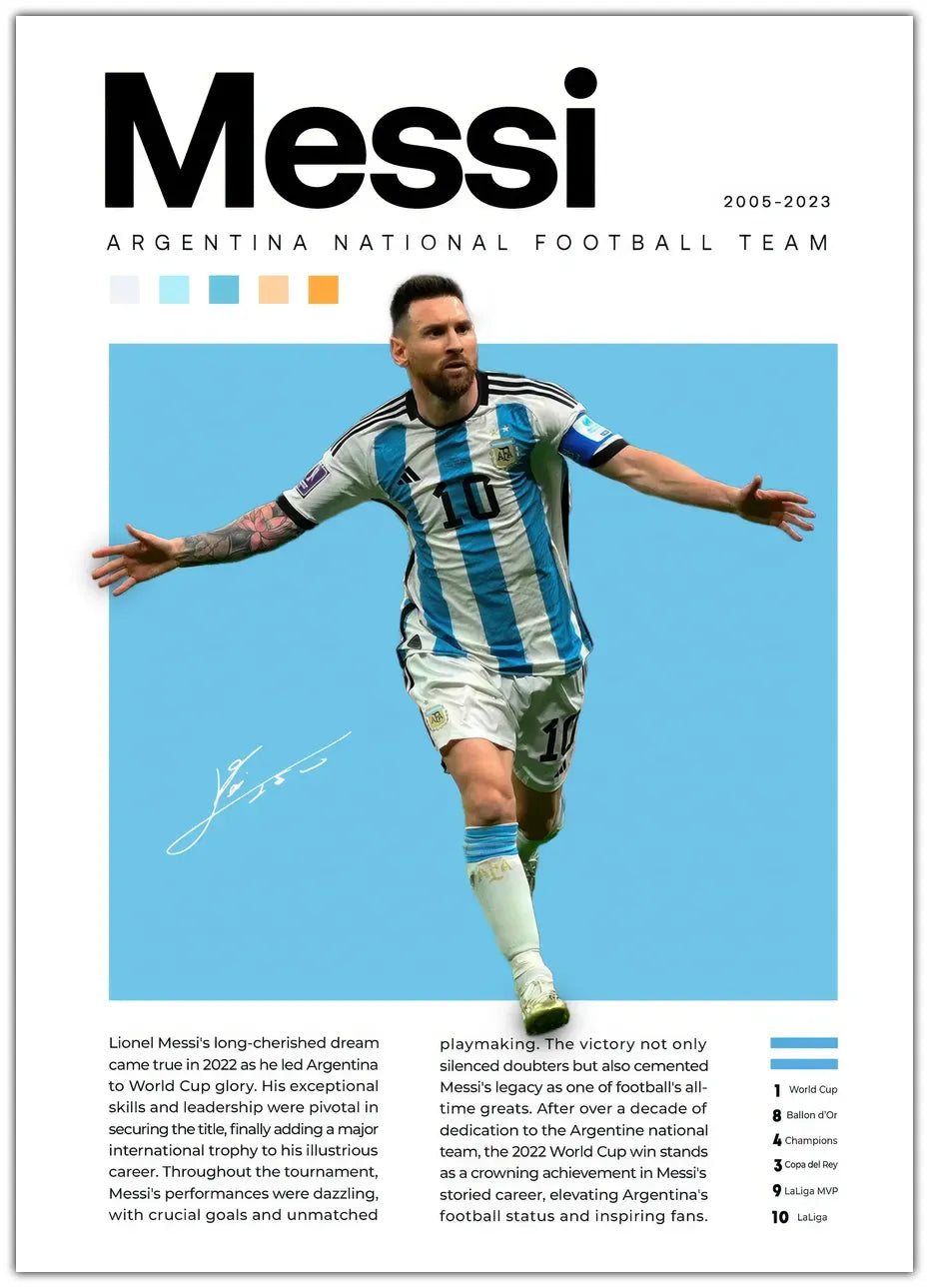 Lionel Messi No. 2 Plakat