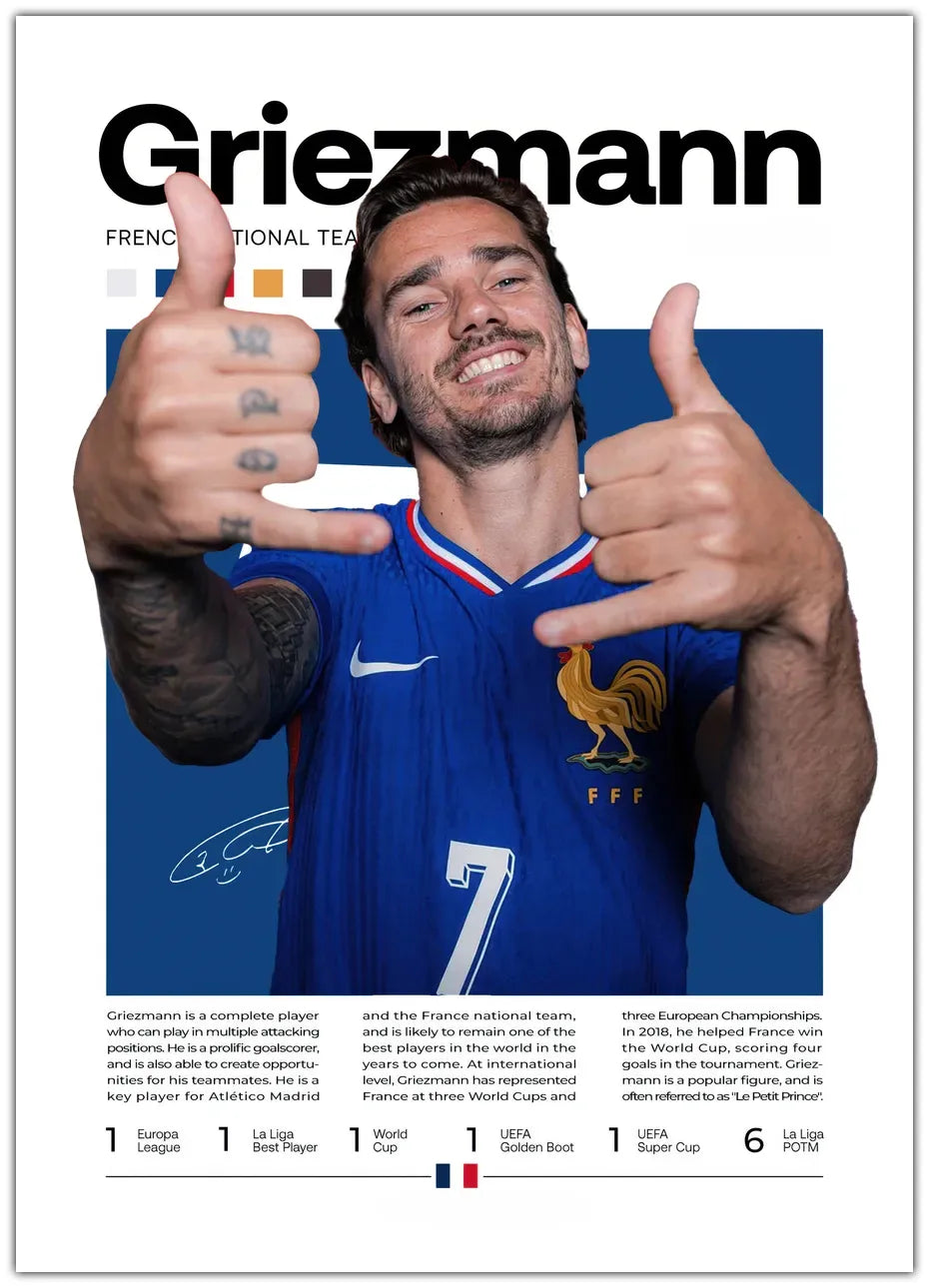 Griezmann No. 2 Plakat