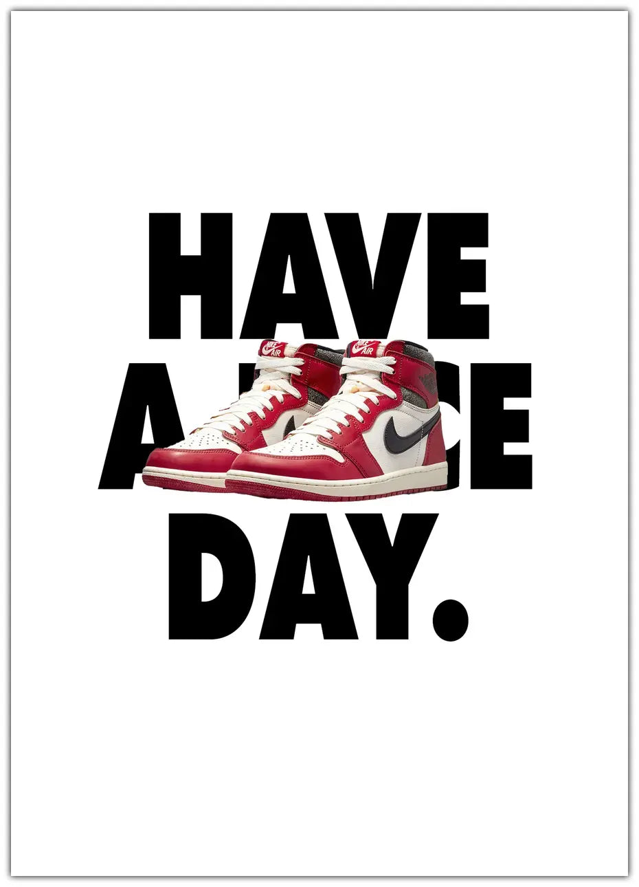 Nice Day Sneakers Plakat