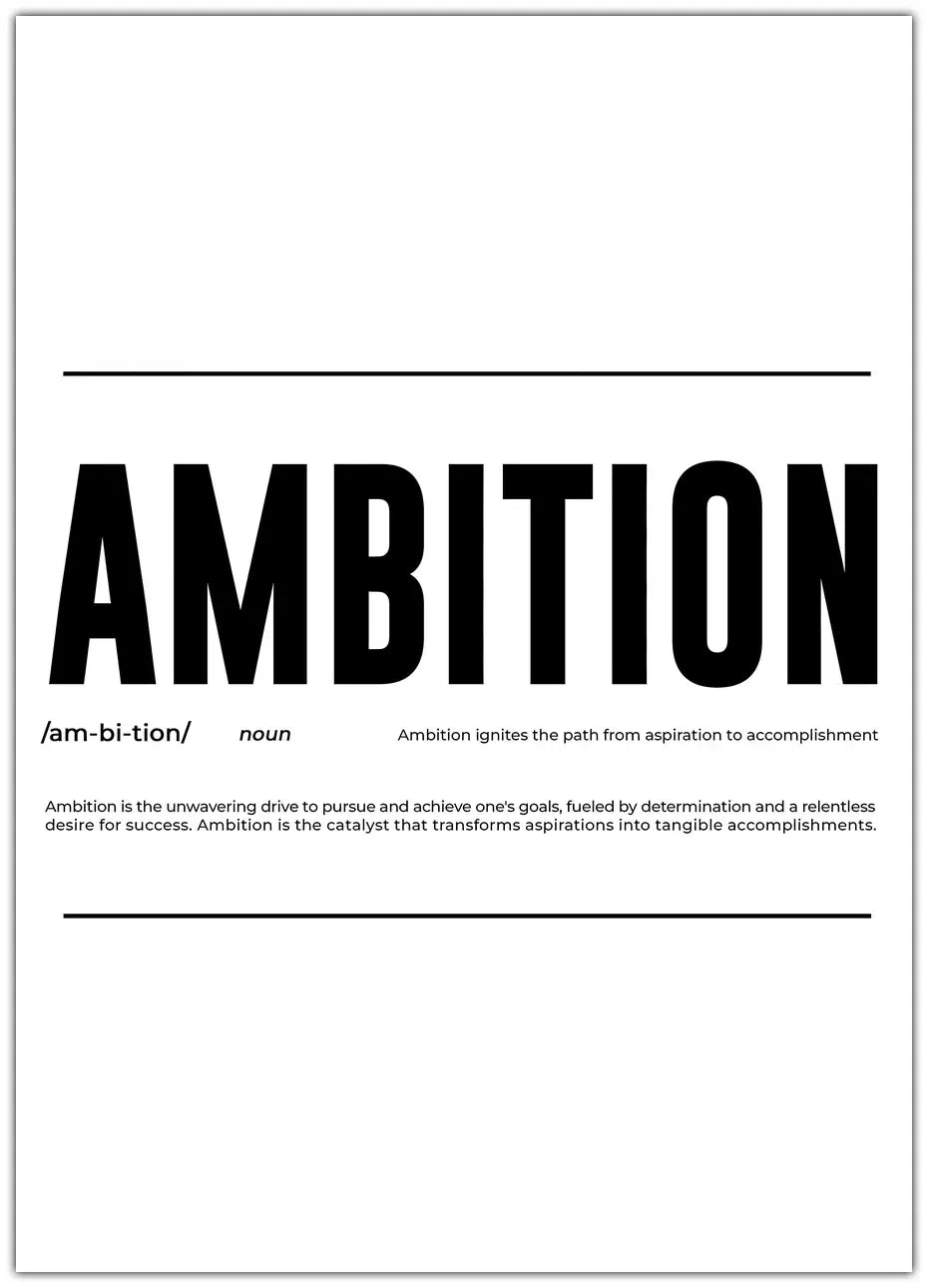 Ambition Plakat