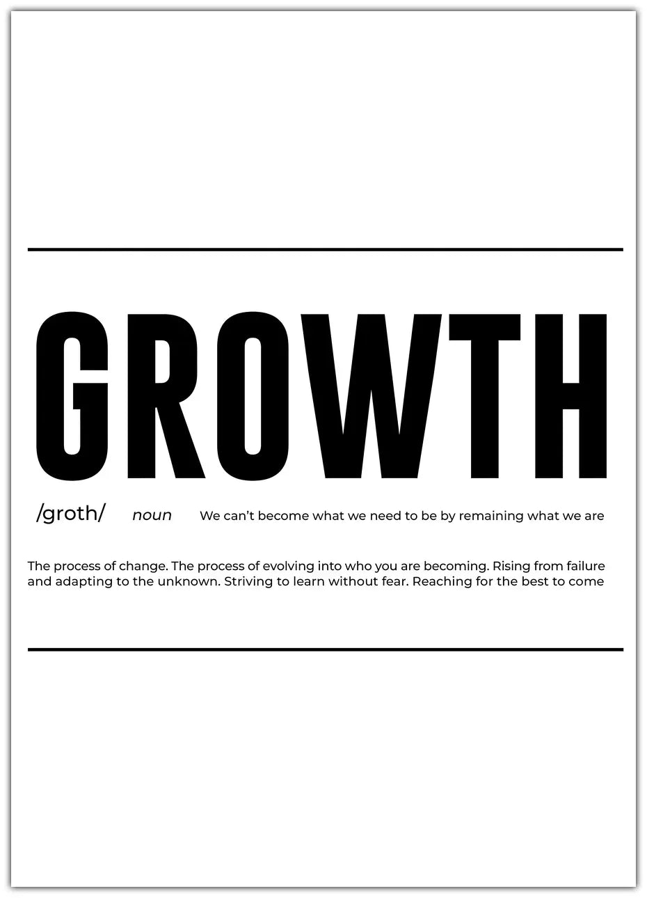 Growth Plakat