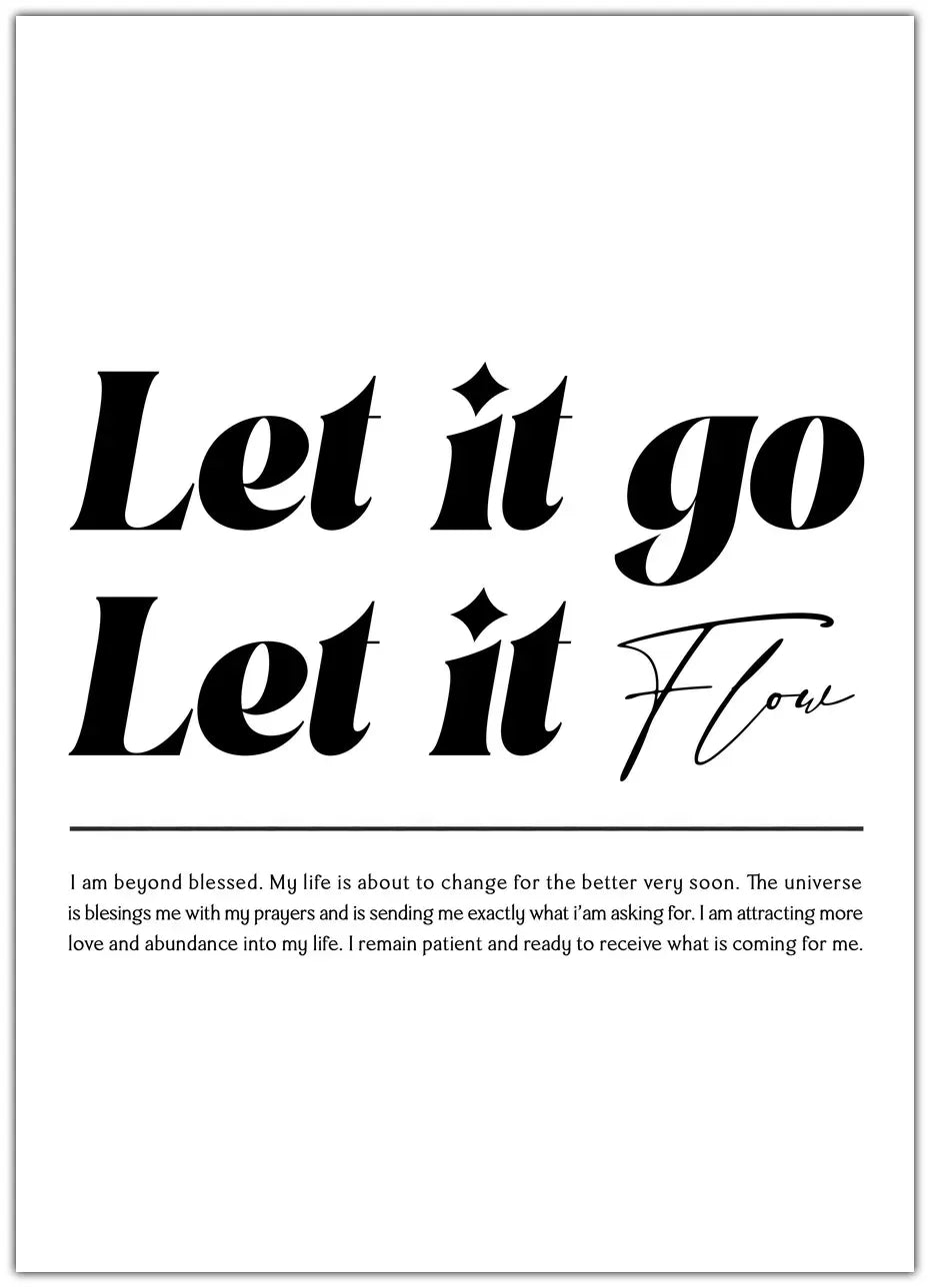 Let it go Plakat