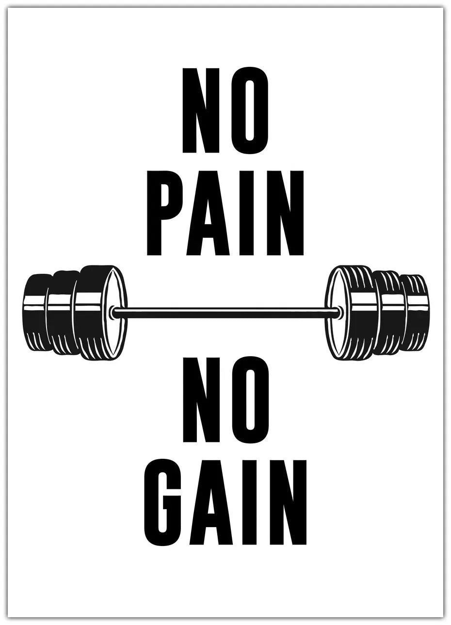 No Pain No Gain Plakat