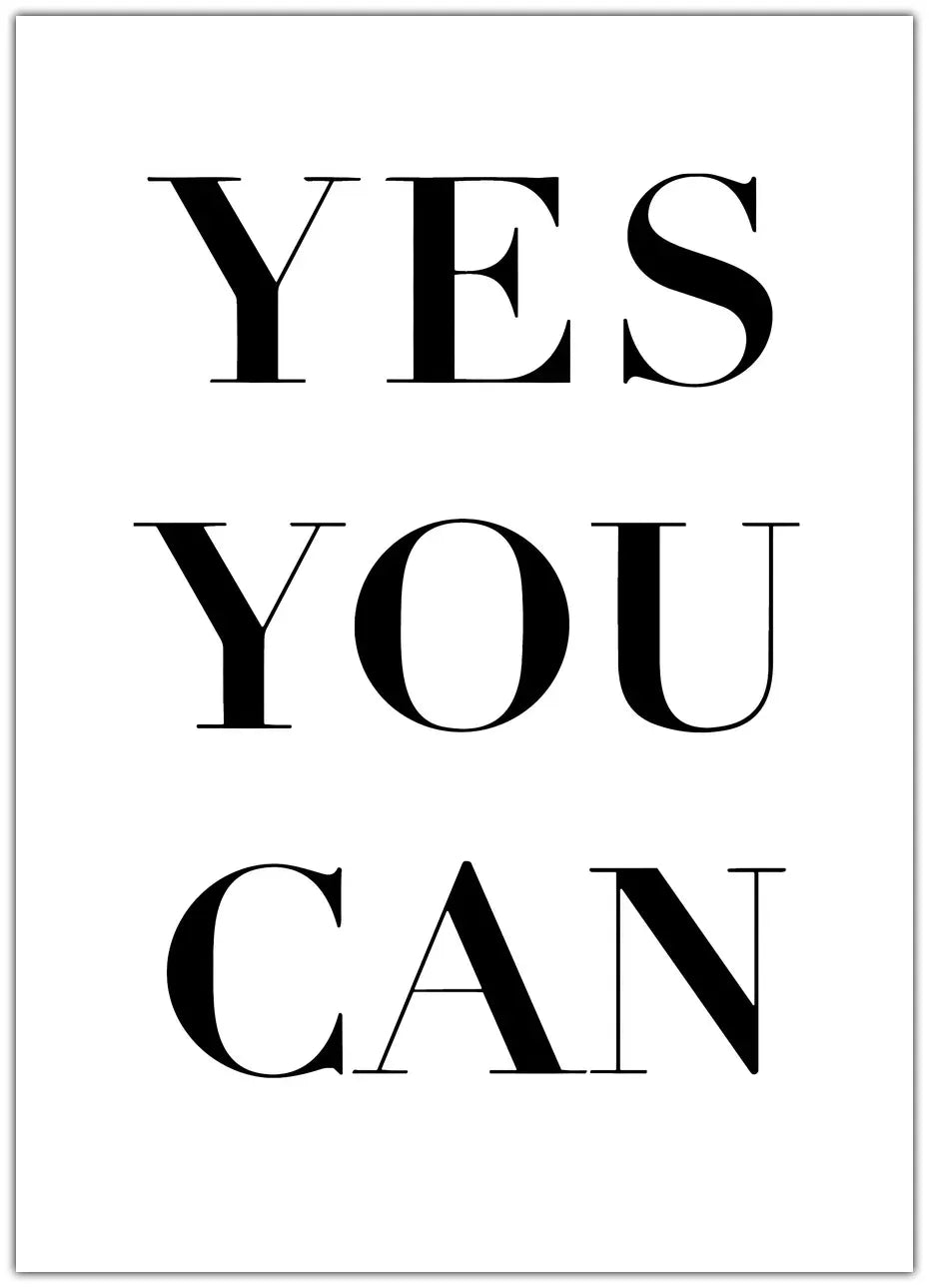 Yes you can Plakat