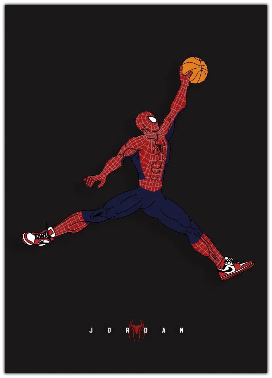 Spiderman x Jordan Plakat