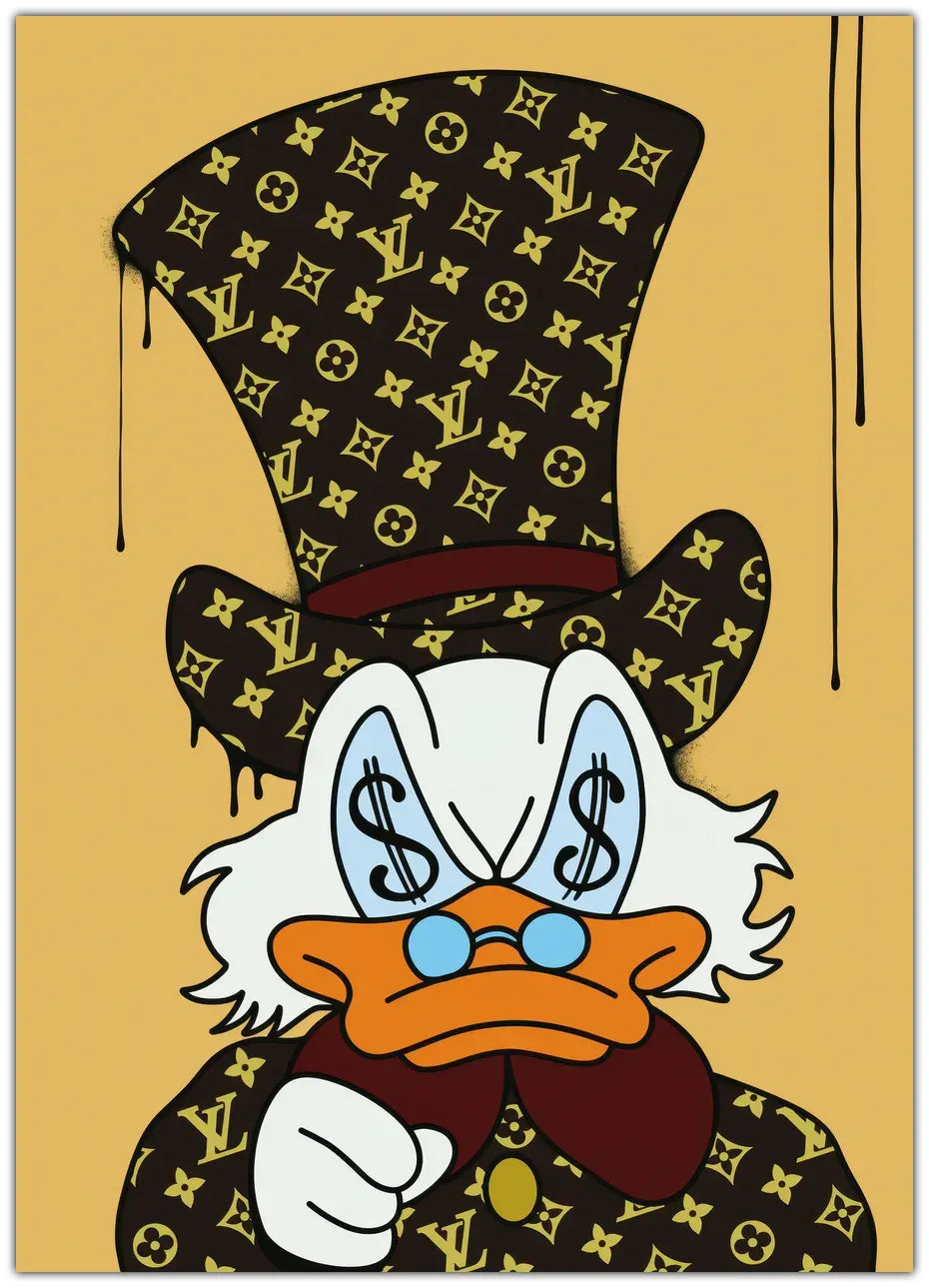 Scrooge McDuck x Louis Vuitton Plakat