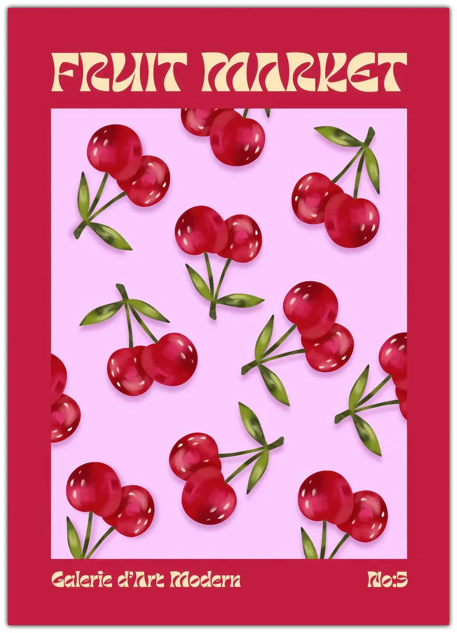 Fruit Market - Cherry Plakat