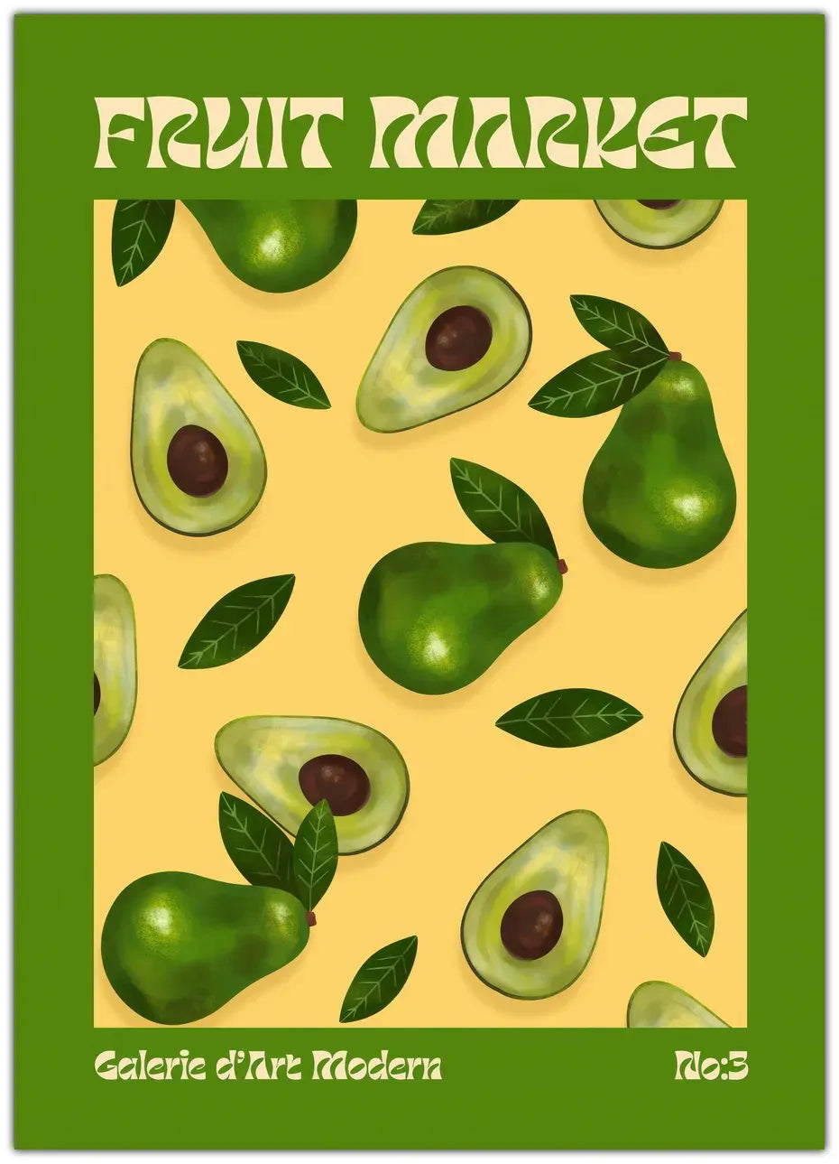 Fruit Market - Advocado Plakat