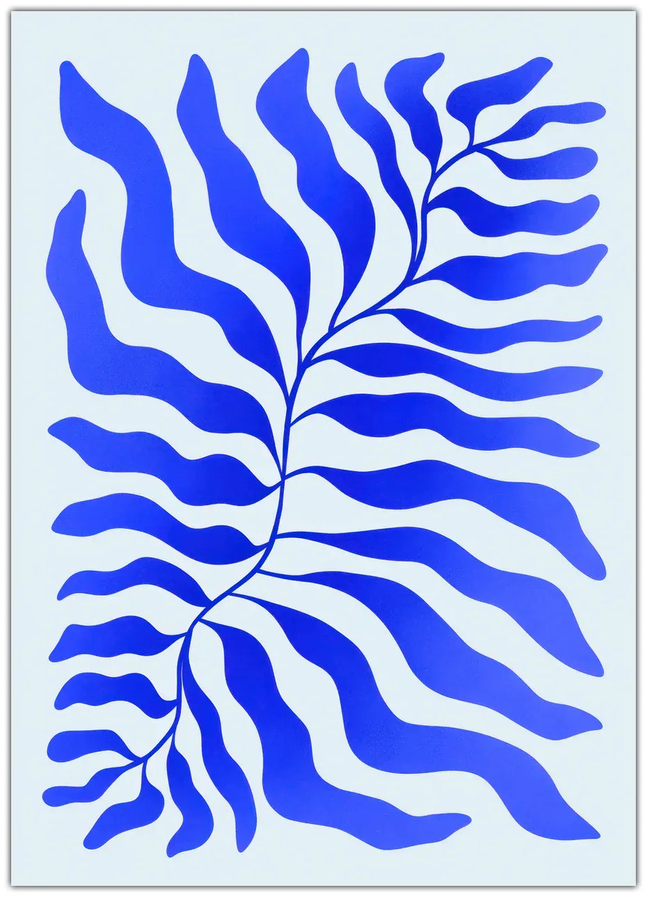 Blue Leaves Plakat