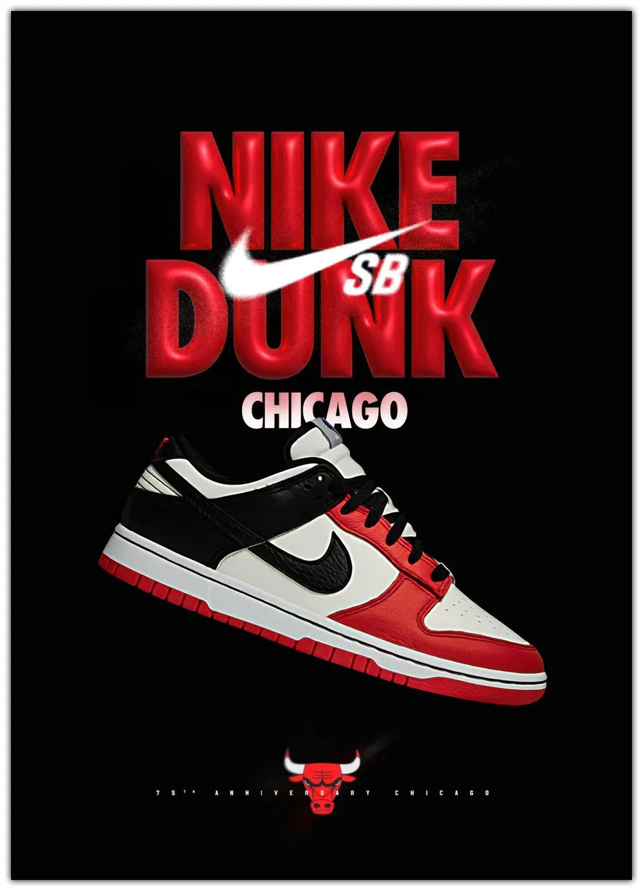 NIke Dunk Chicago Plakat