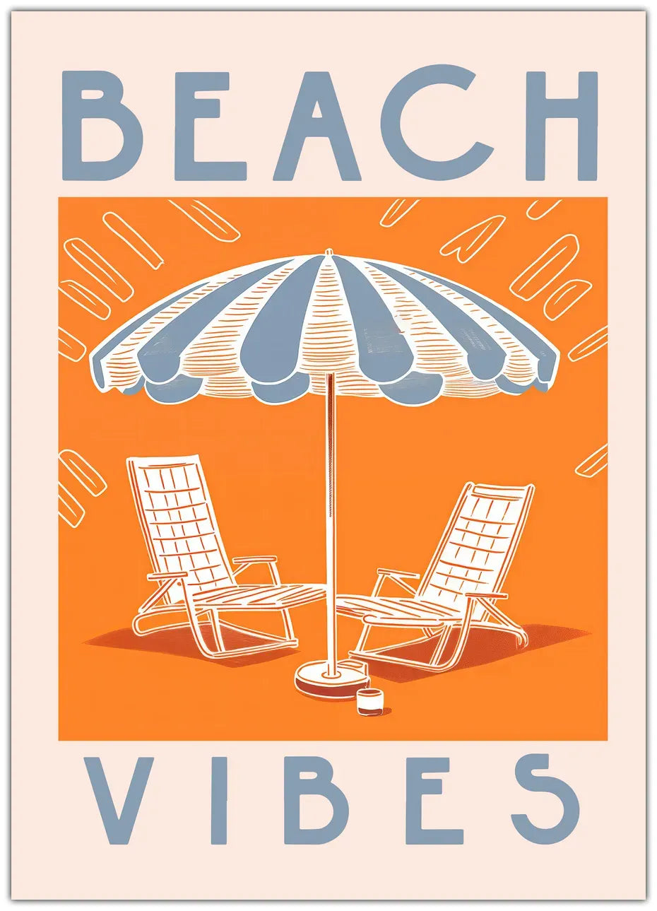 Beach Vibes  Plakat