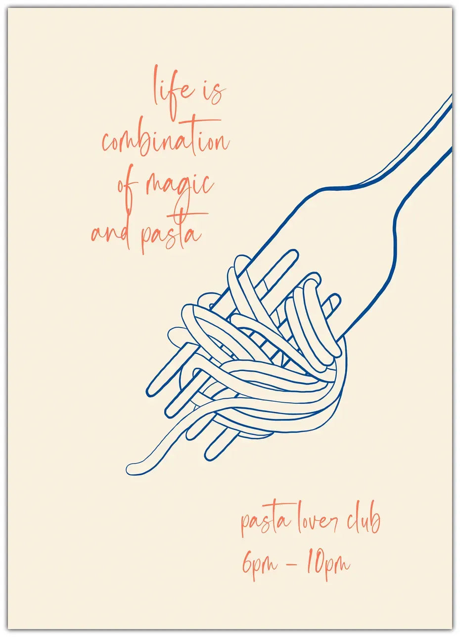 Magic And Pasta Plakat