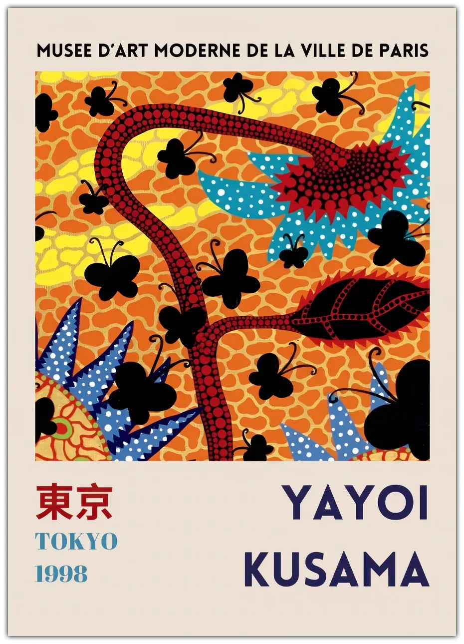 Yayoi Kusama - Blumentopf Poster