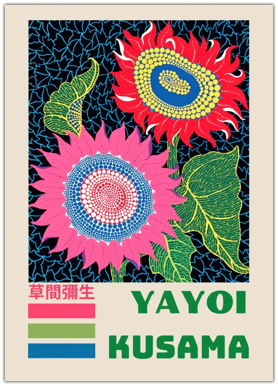 Yayoi Kusama - Sonnenblume Poster