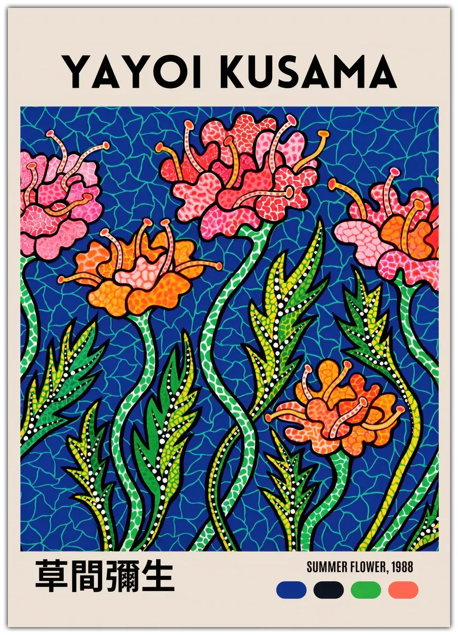 Yayoi Kusama - Sommerblume Poster