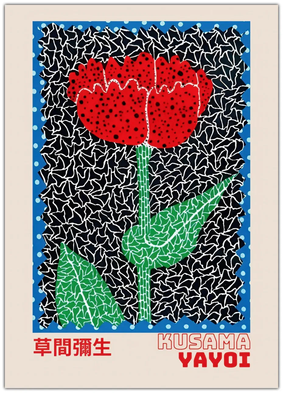 Yayoi Kusama - Rote Tulpe Poster