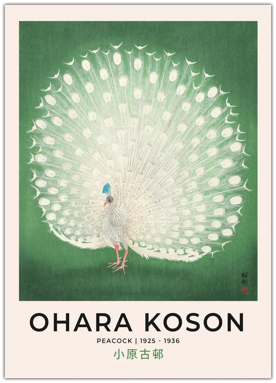 Ohara Koson - Peacock Plakat