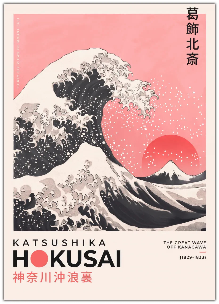Katsushika Hokusai - The Great Wave Off Kanagawa Plakat