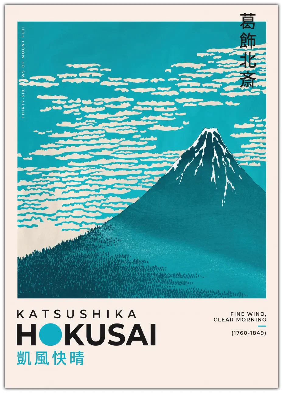 Katsushika Hokusai - Fine Wind, Clear Morning Plakat