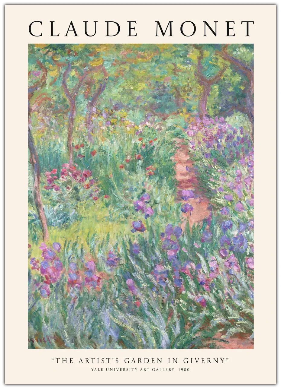Claude Monet - The Artists's Garden In Giverny Plakat