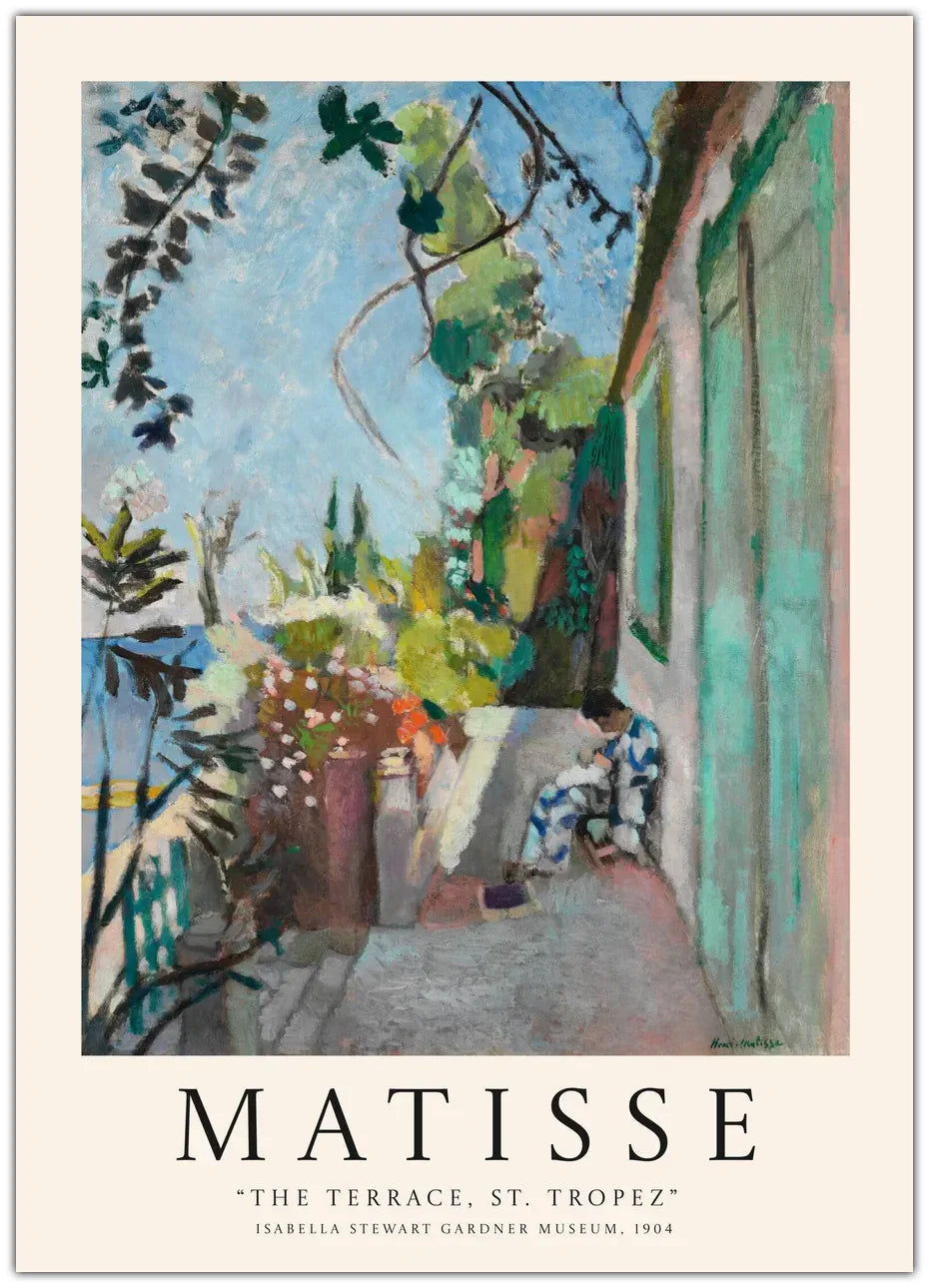 Henri Matisse - The Terrace, St. Tropez Plakat