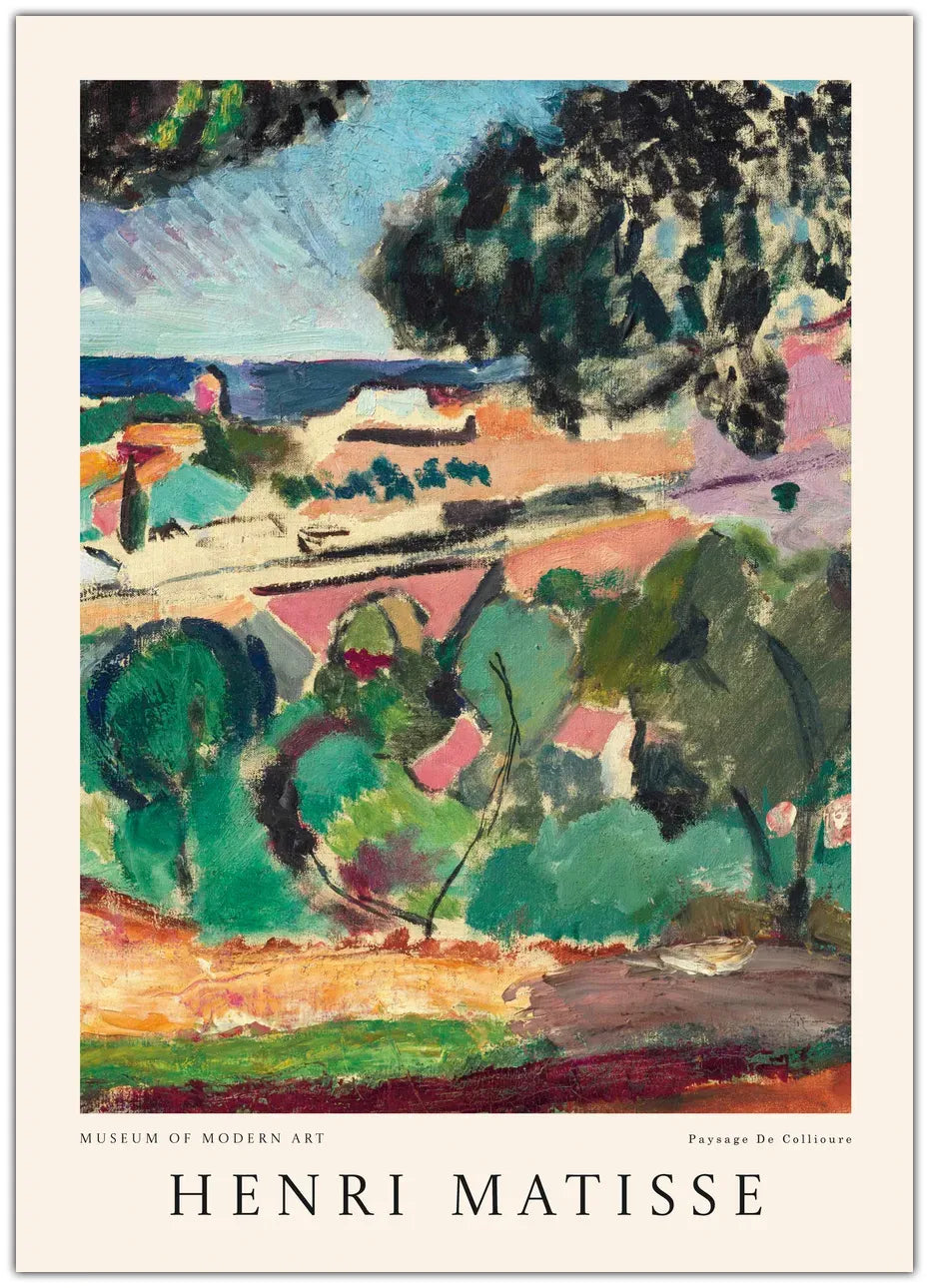 Henri Matisse - Paysage á Collioure Plakat