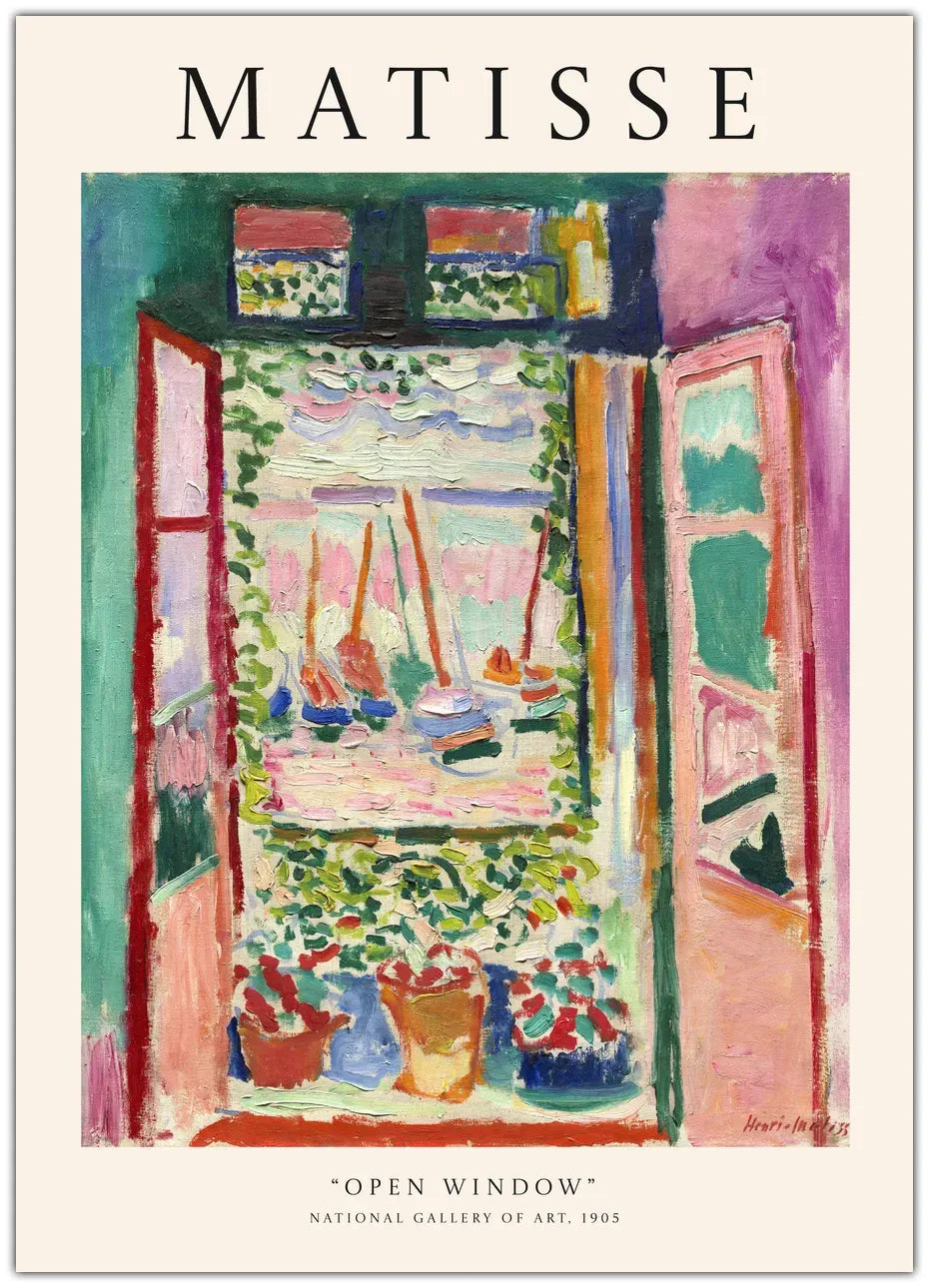 Henri Matisse - Open Window Plakat