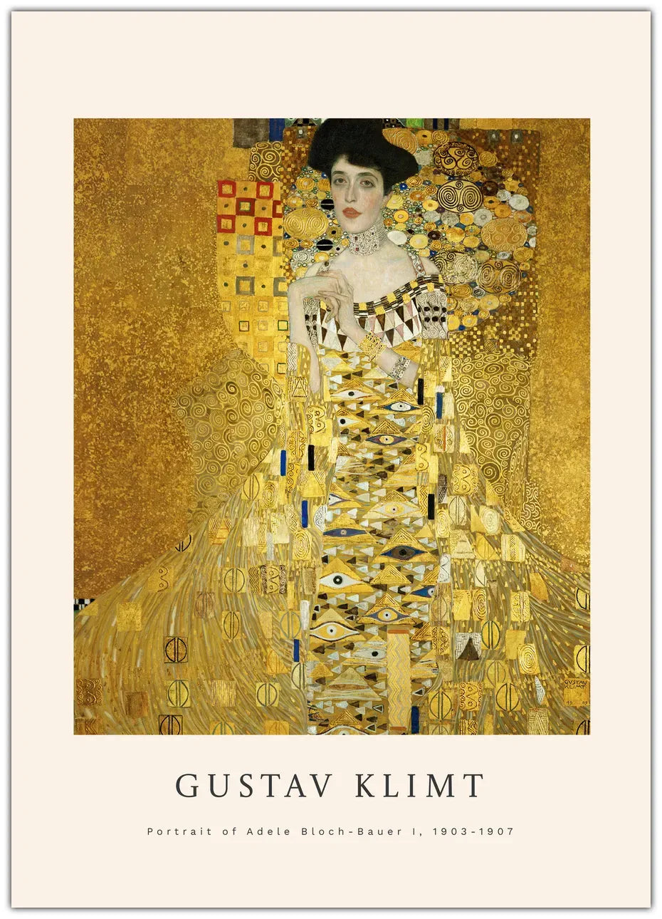 Gustav Klimt - Portrait Of Adele Bloch-Bauer Plakat
