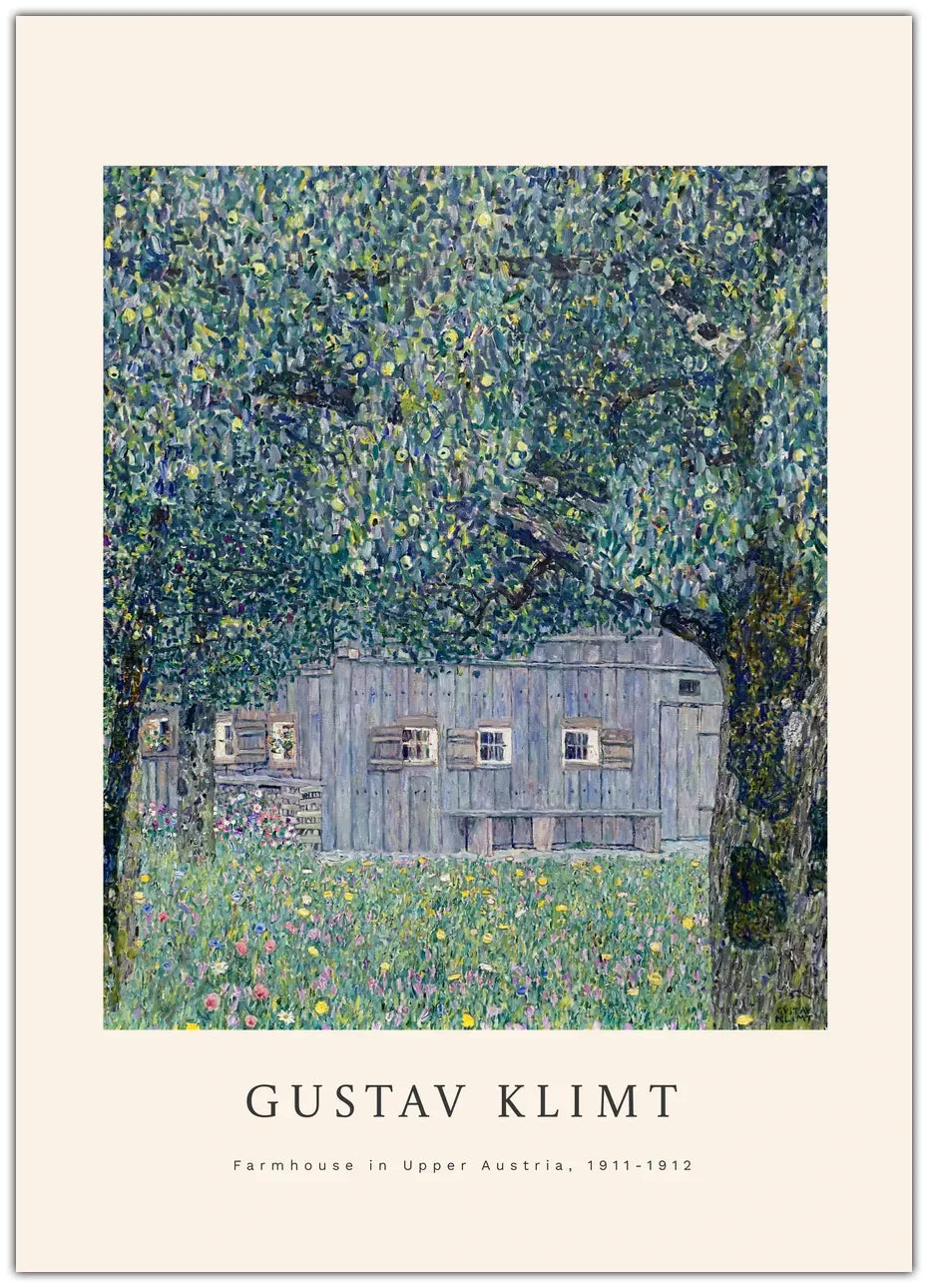 Gustav Klimt - Farmhouse In Upper Austria Plakat