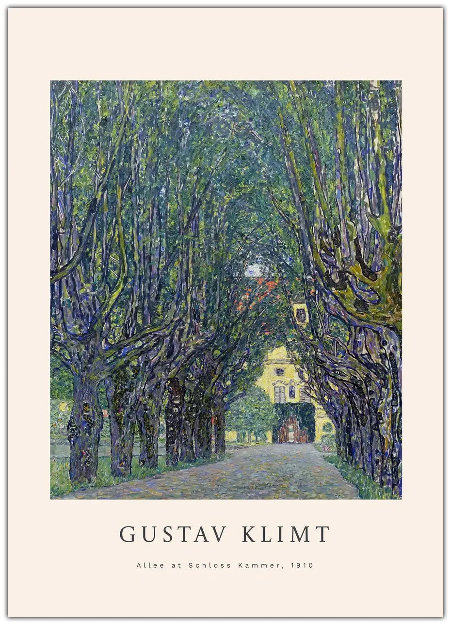 Gustav Klimt - Allee At Schloss Kammer Plakat