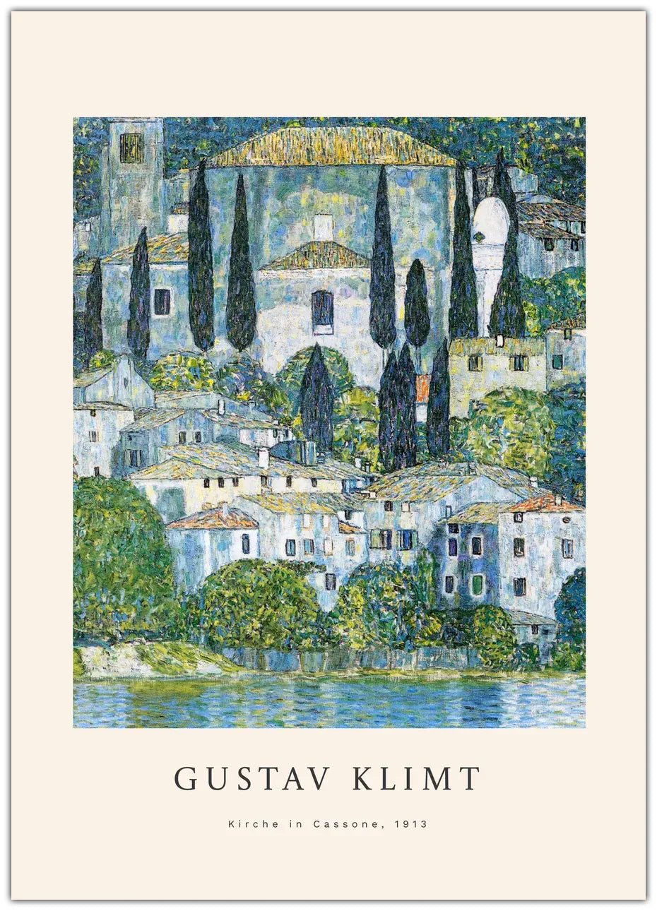 Gustav Klimt - Kirche In Cassone Plakat